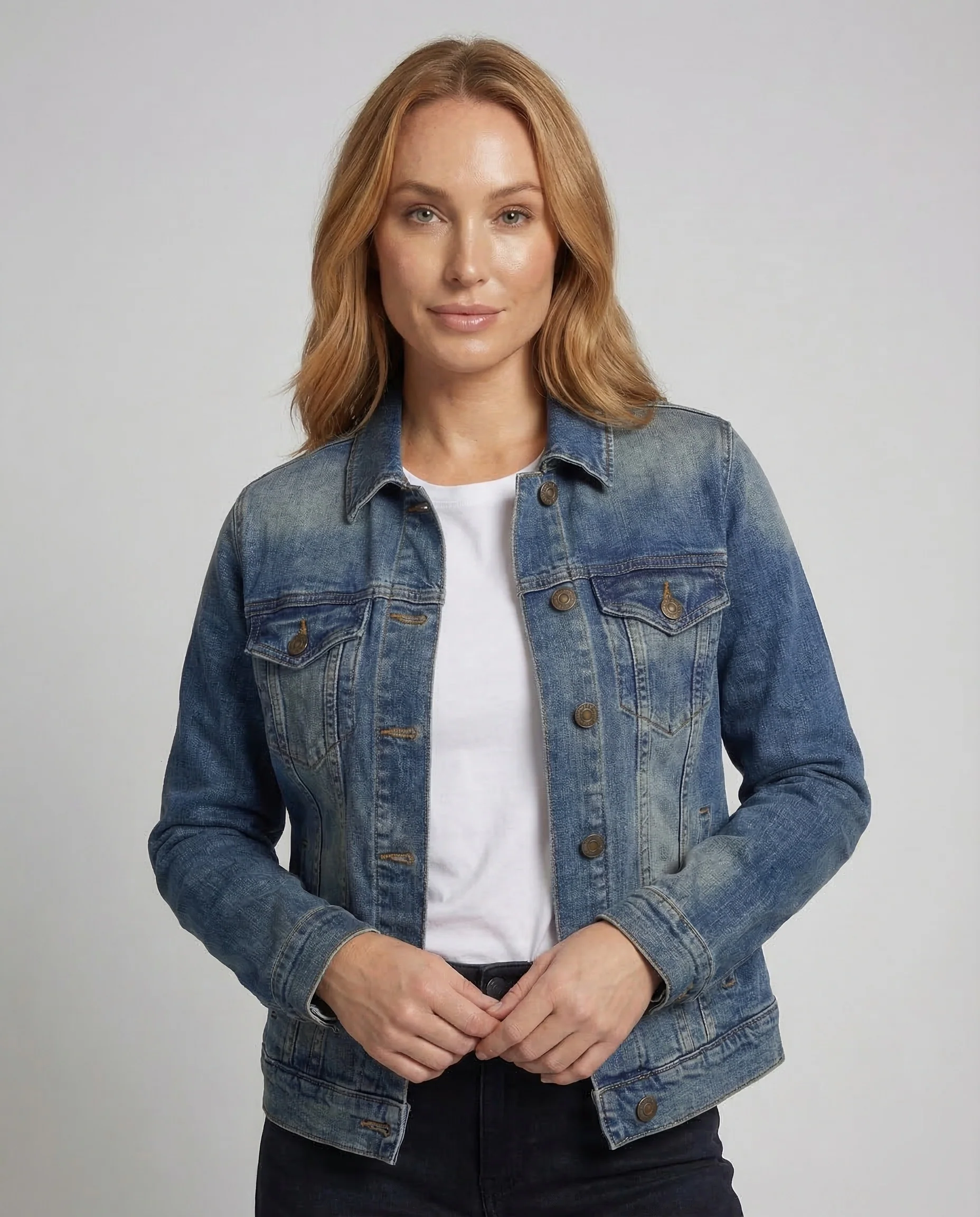 Damen Denimjacke Worker Slim - Image 2