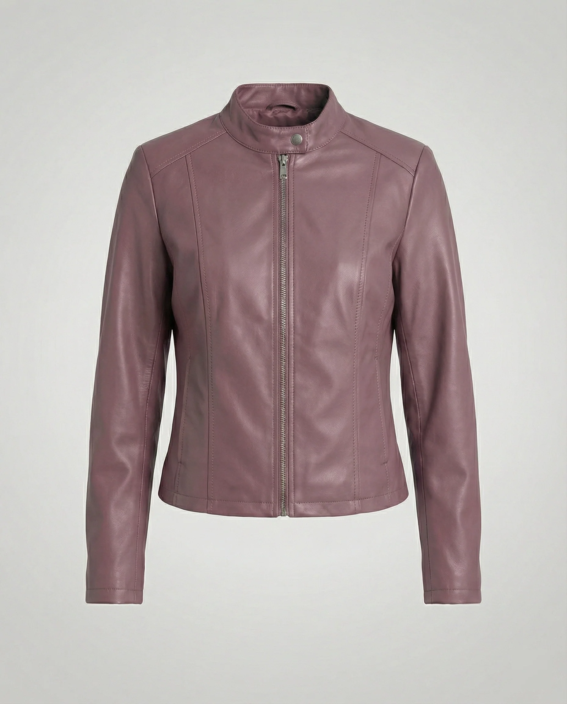 Damen Bikerjacke Lederimitat - Image 10