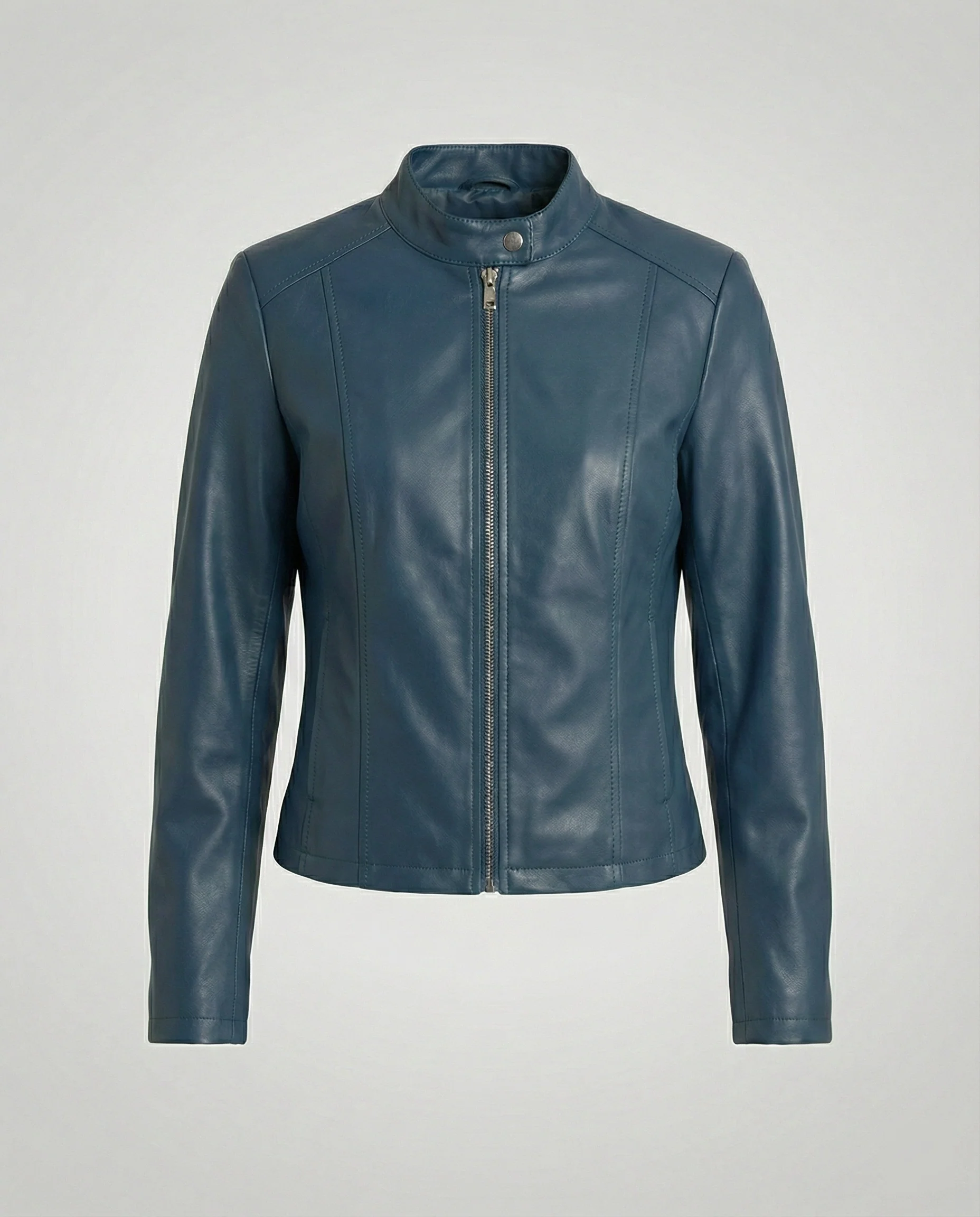 Damen Bikerjacke Lederimitat - Image 3