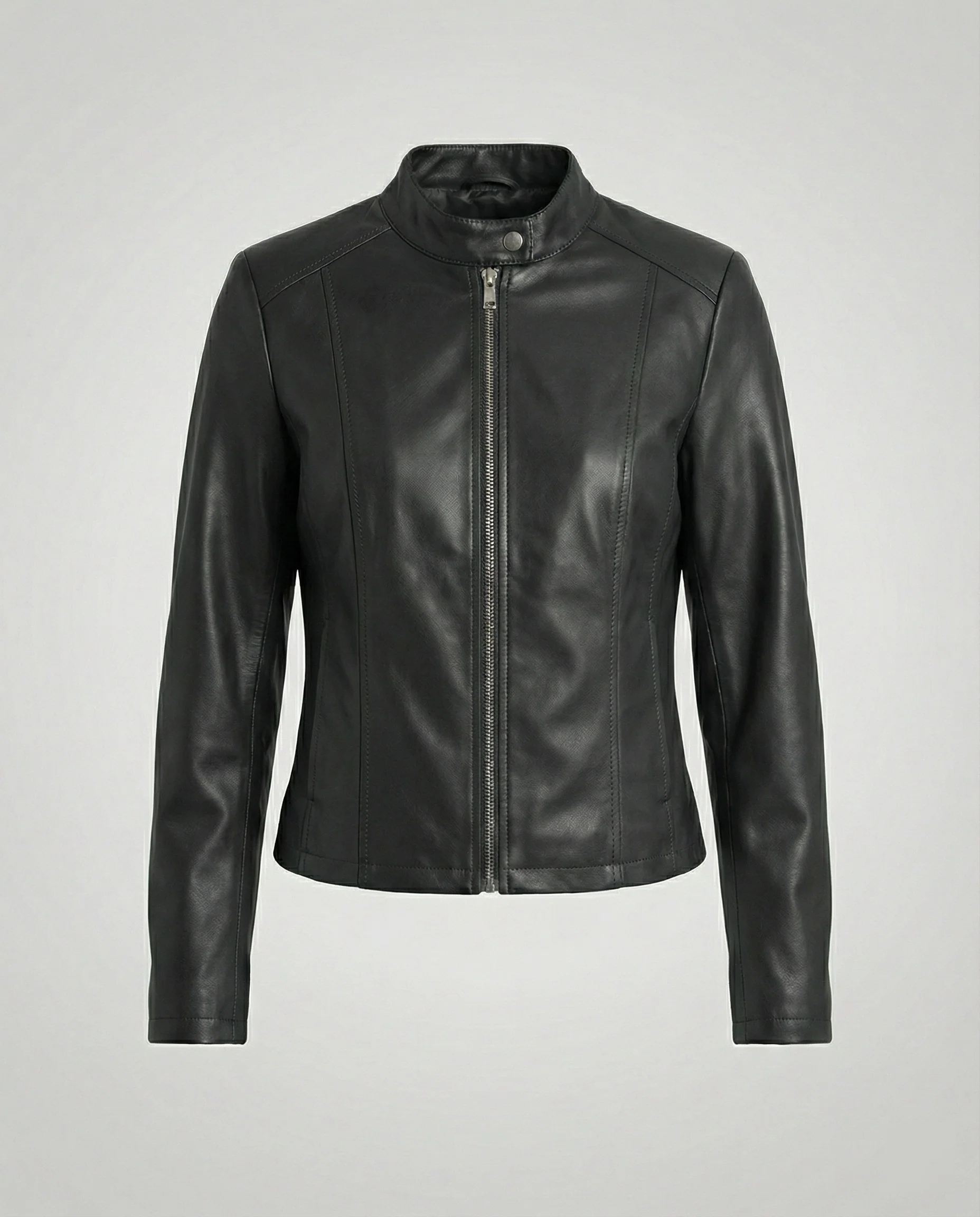 Damen Bikerjacke Lederimitat - Image 5