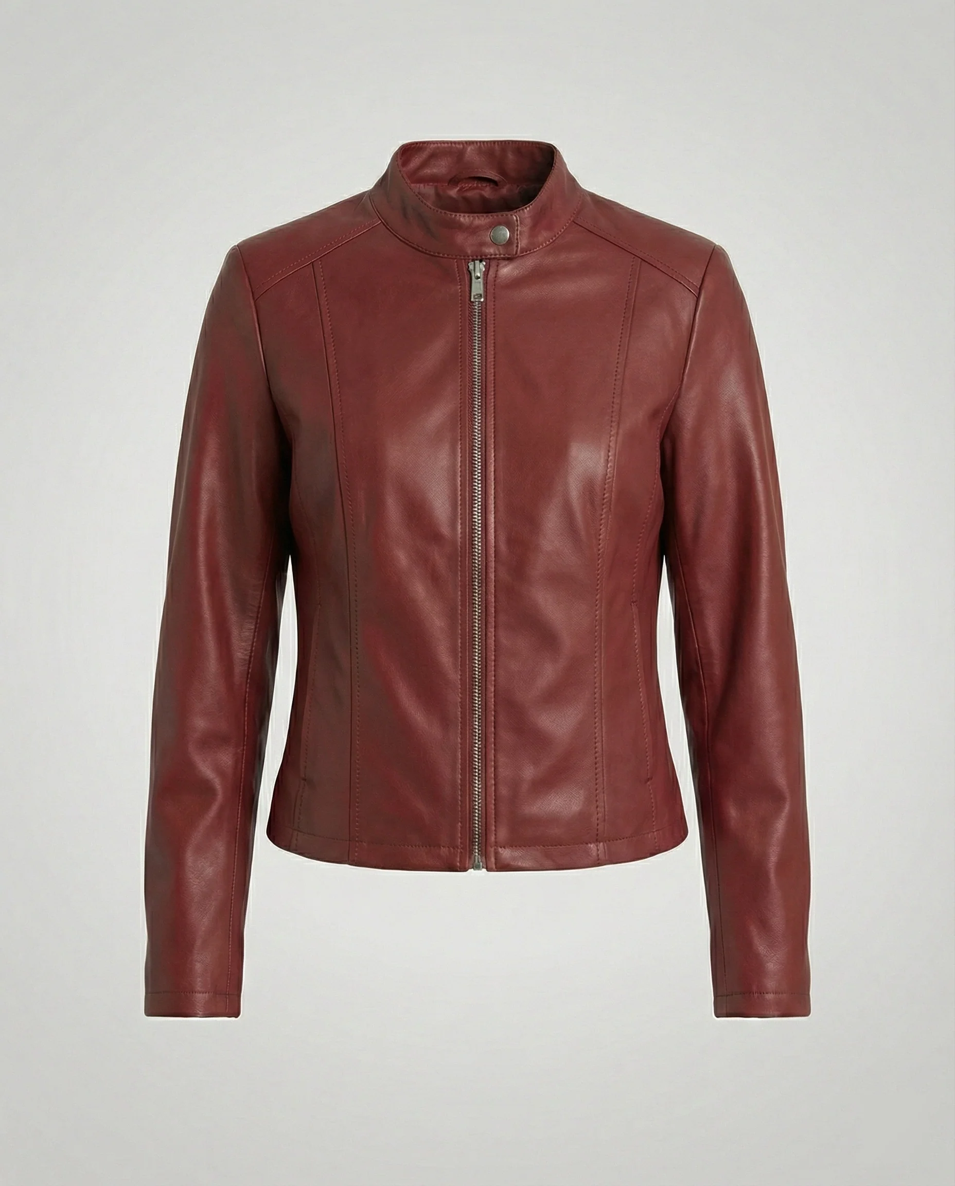 Damen Bikerjacke Lederimitat - Image 7