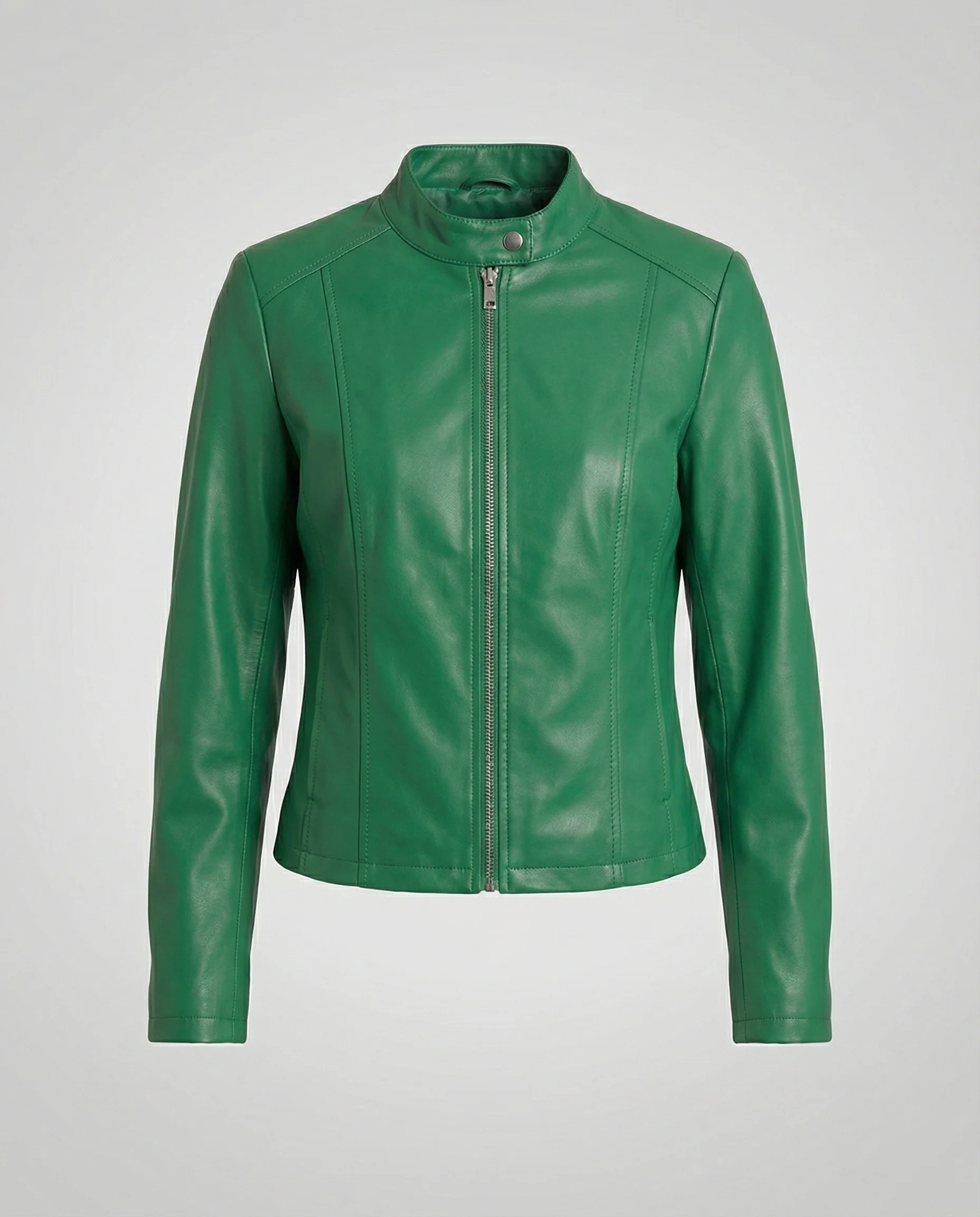 Damen Bikerjacke Lederimitat - Image 9