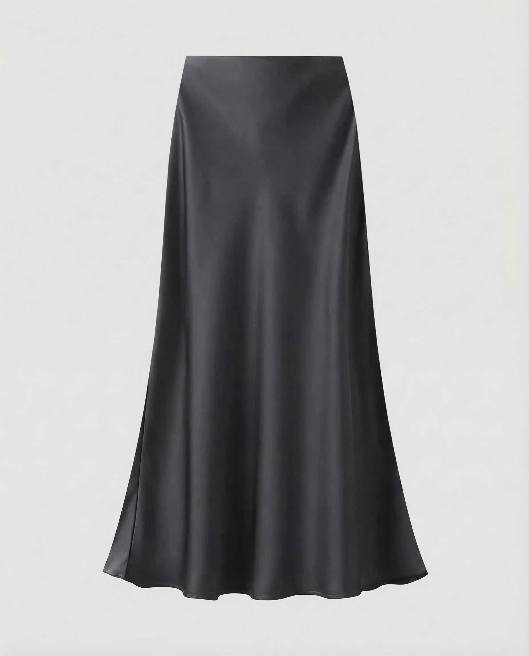 Damen Satin Maxirock Schrägschnitt - Image 11
