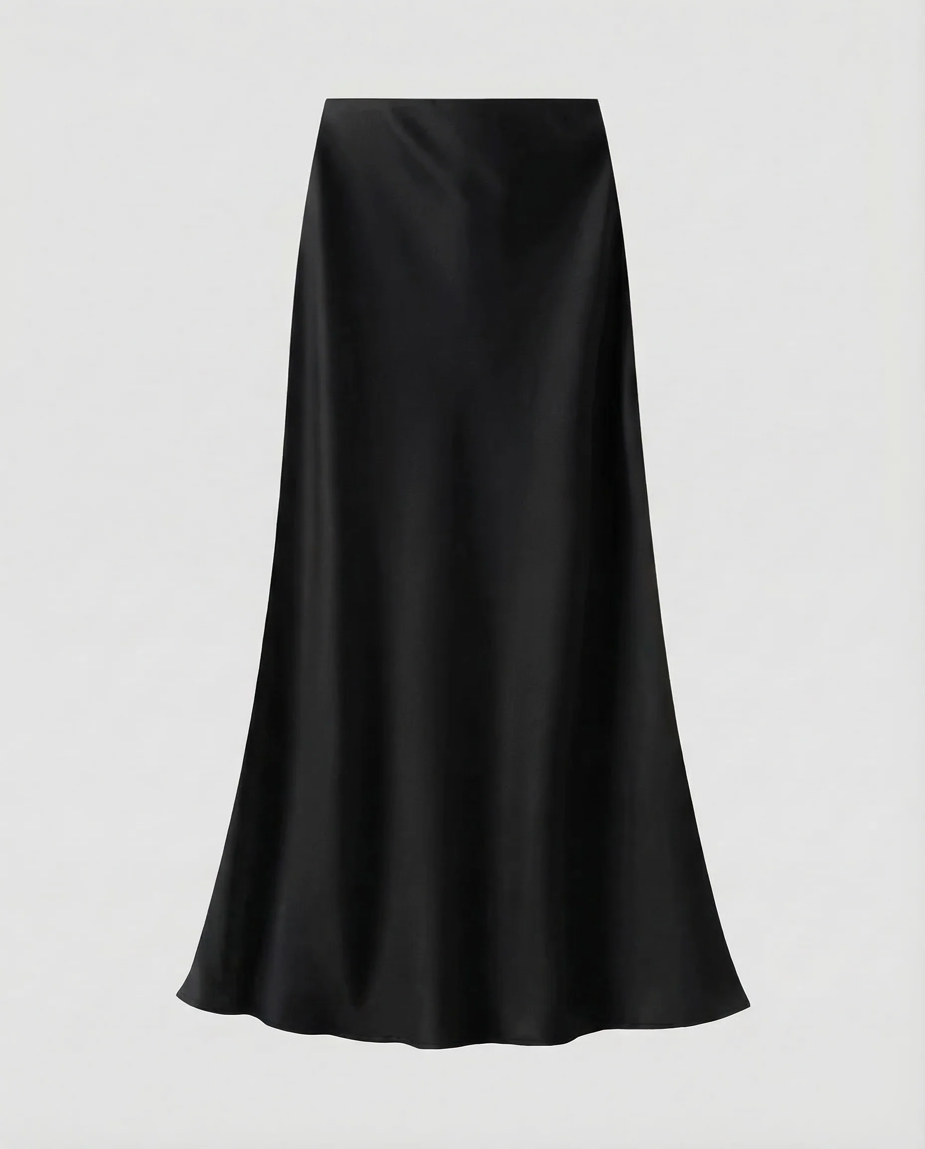 Damen Satin Maxirock Schrägschnitt - Image 14