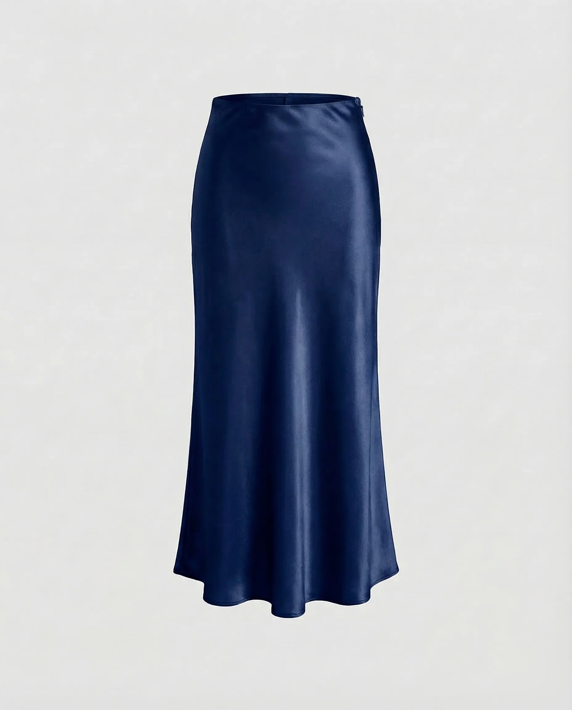 Damen Satin Midirock Trompetensaum - Image 7