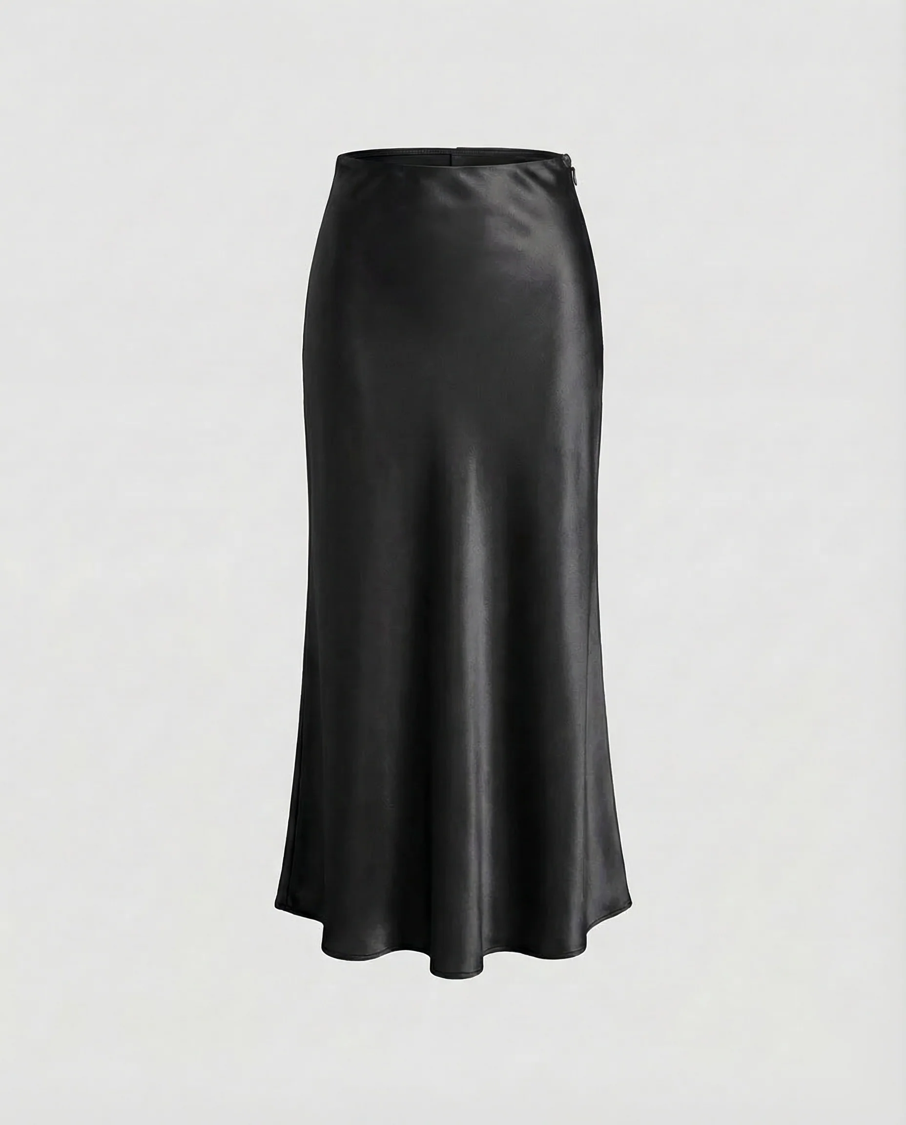 Damen Satin Midirock Trompetensaum - Image 8