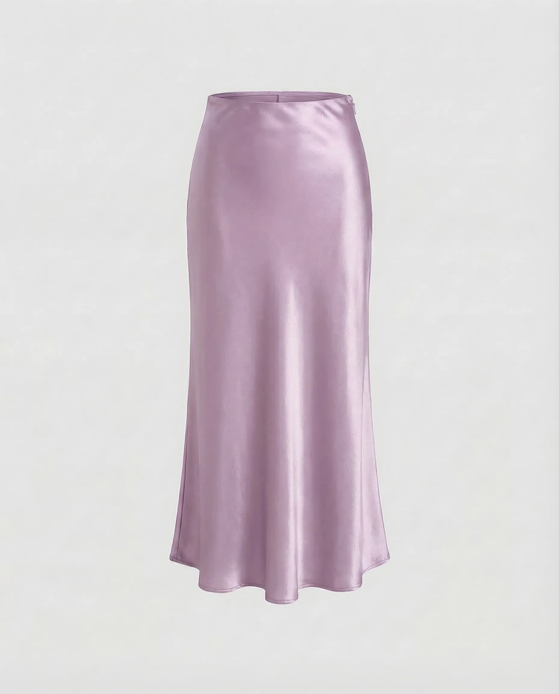 Damen Satin Midirock Trompetensaum - Image 9