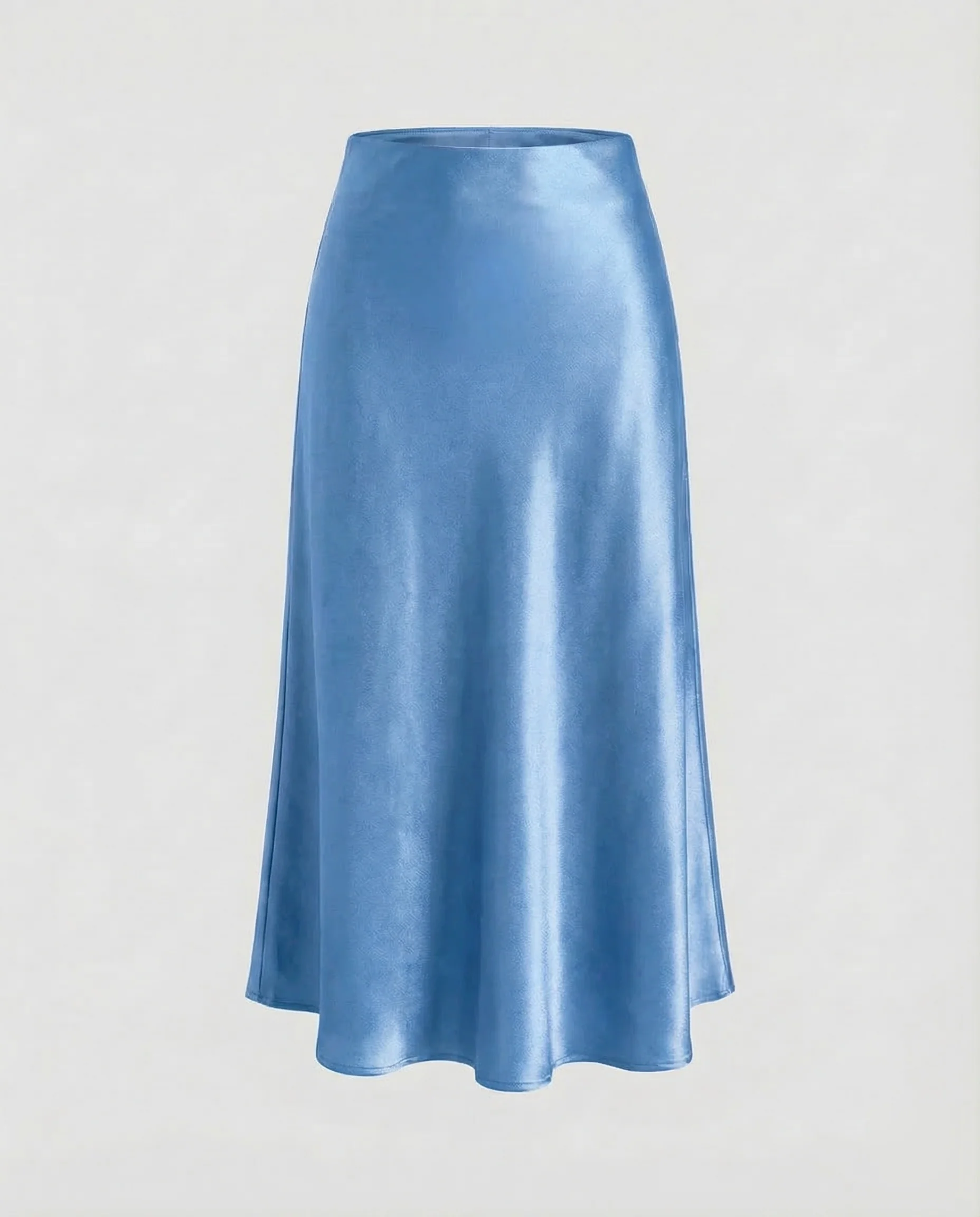 Damen Satin Midirock Schrägschnitt - Image 10