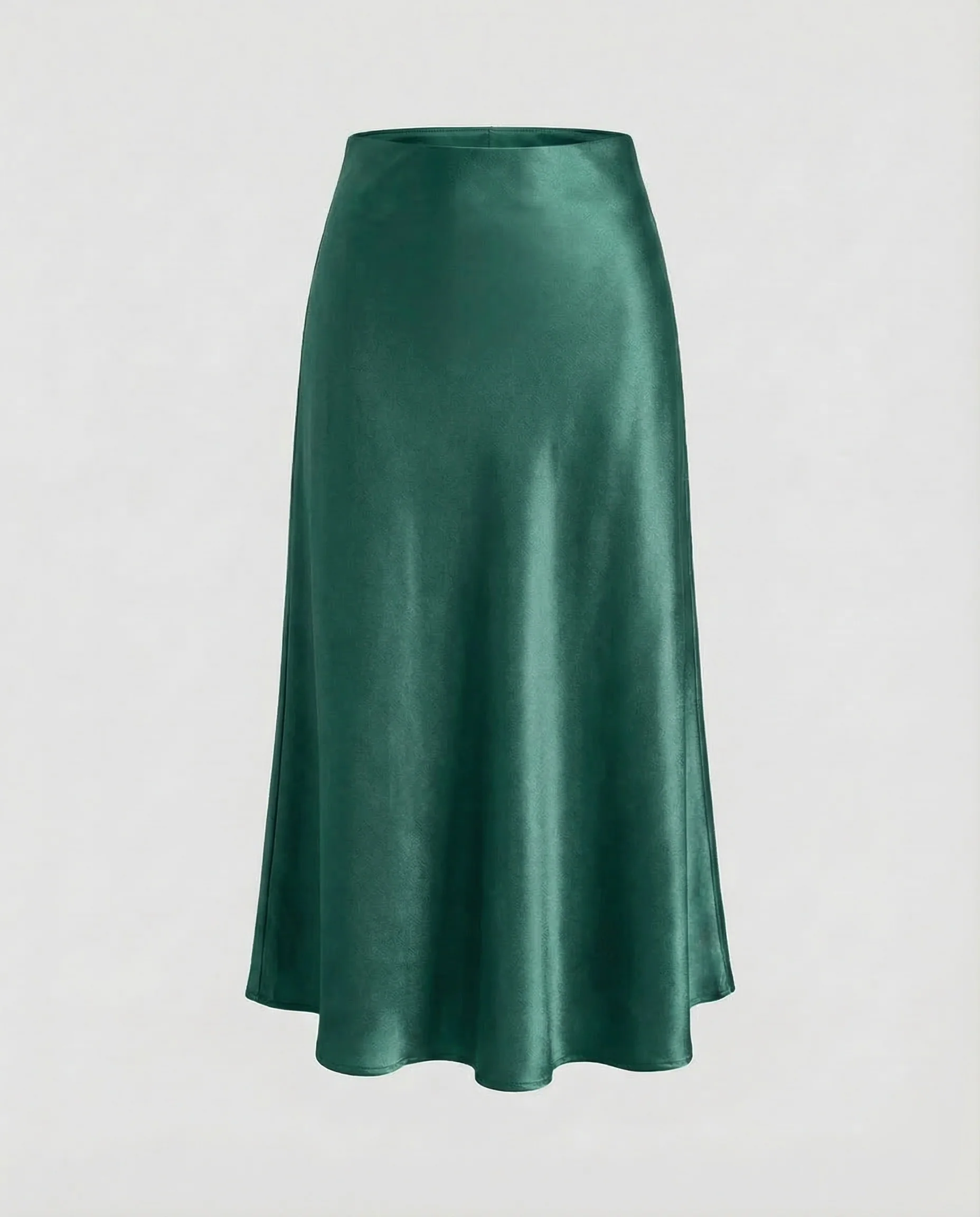 Damen Satin Midirock Schrägschnitt - Image 11