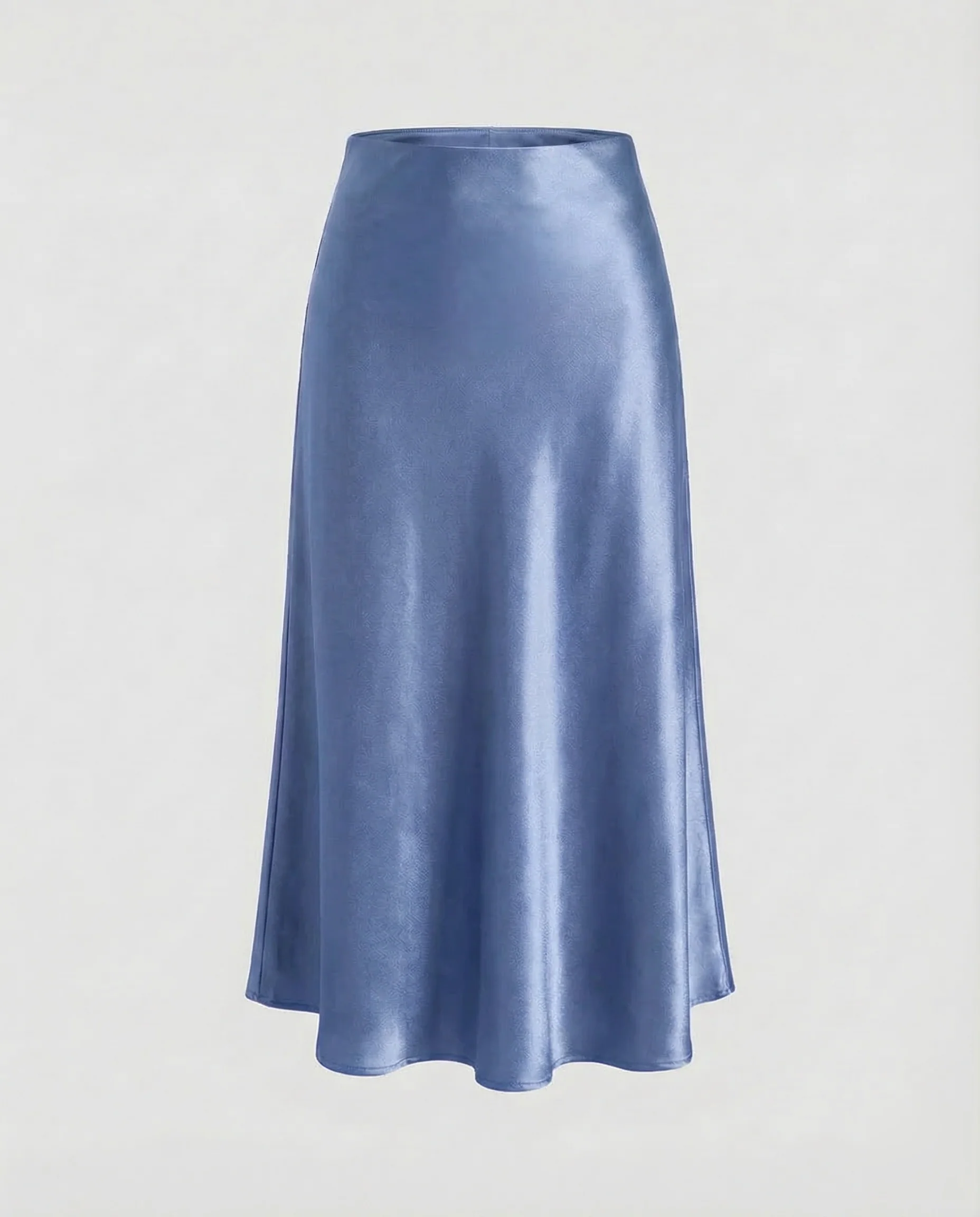 Damen Satin Midirock Schrägschnitt - Image 12