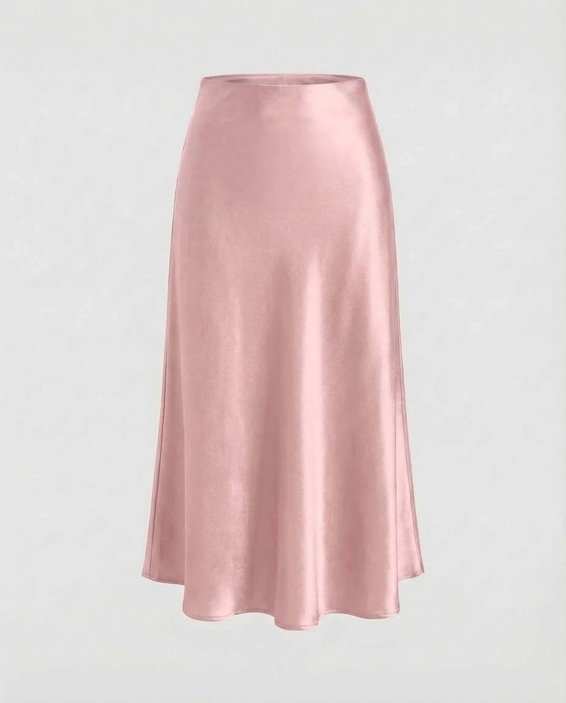 Damen Satin Midirock Schrägschnitt - Image 13