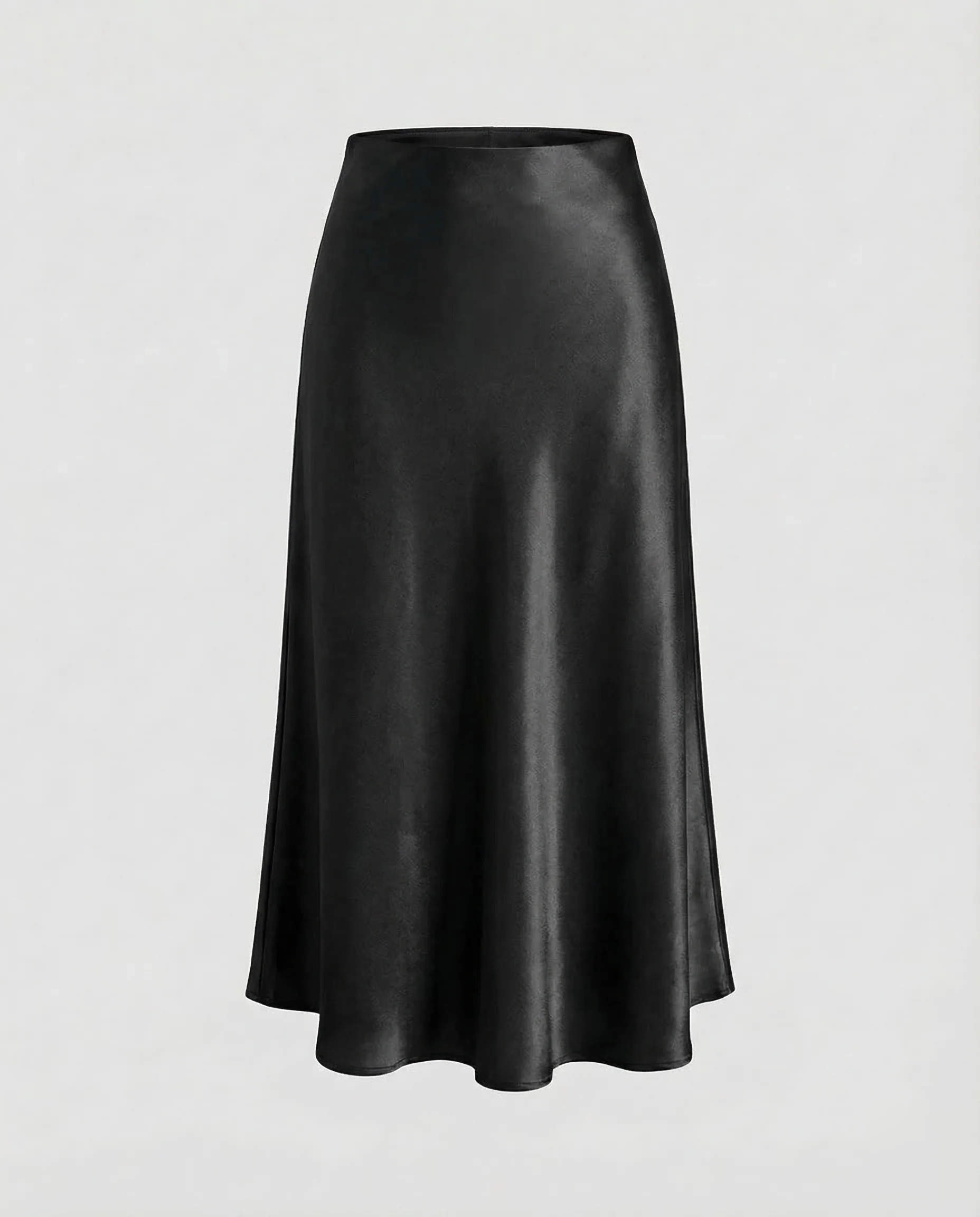 Damen Satin Midirock Schrägschnitt - Image 6
