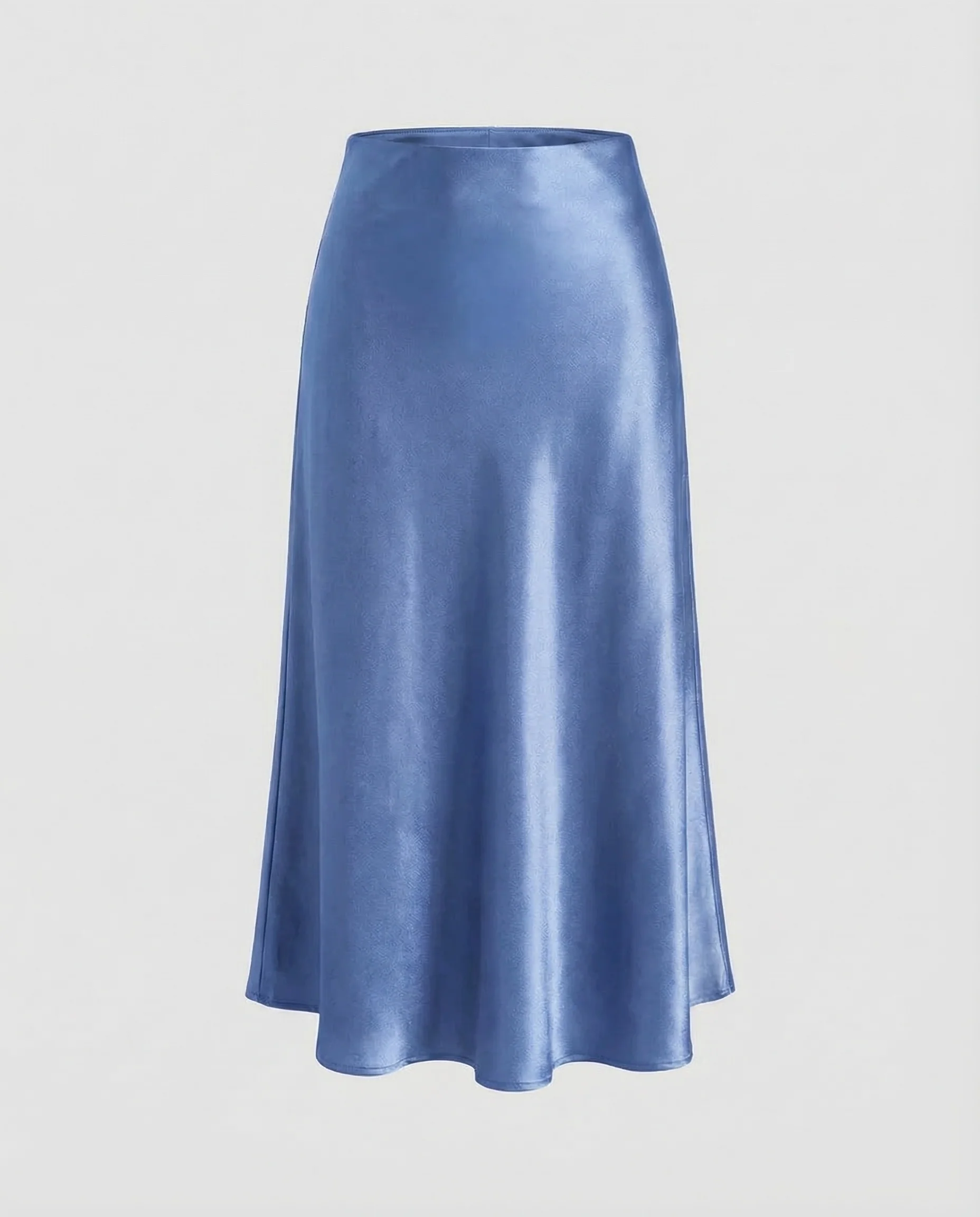 Damen Satin Midirock Schrägschnitt - Image 7