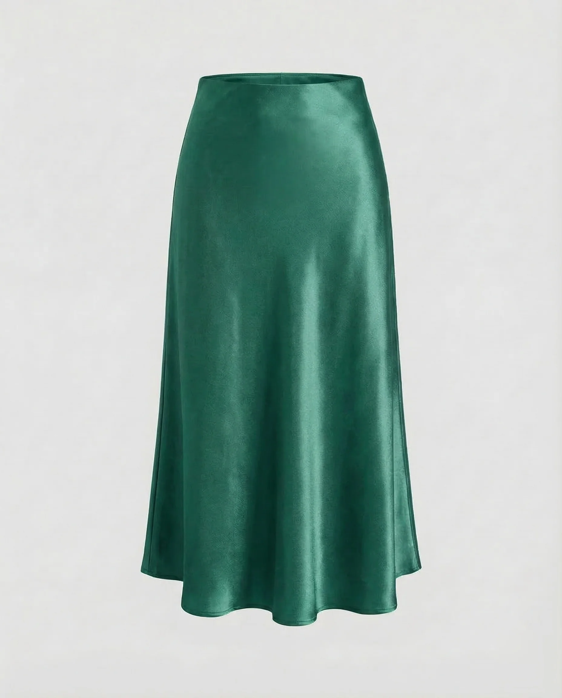 Damen Satin Midirock Schrägschnitt - Image 8