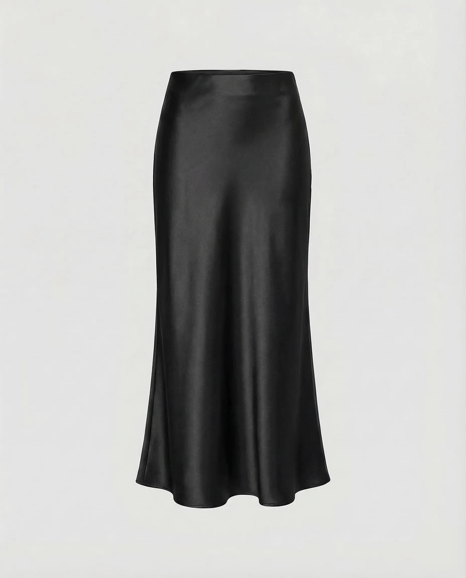 Damen Satin Maxirock Schrägschnitt - Image 6