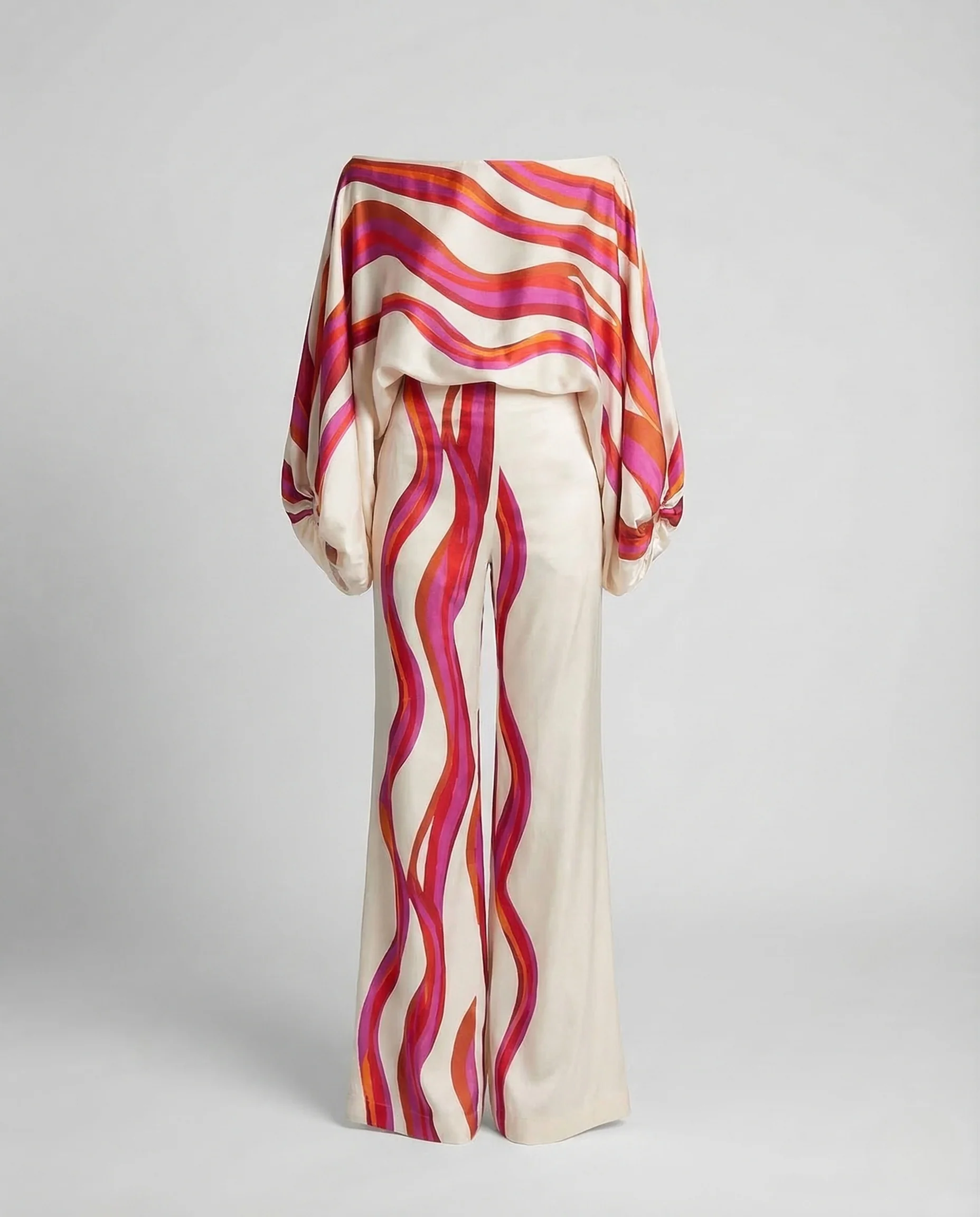 Damen Jumpsuit Schulterfrei Weites Bein - Image 8