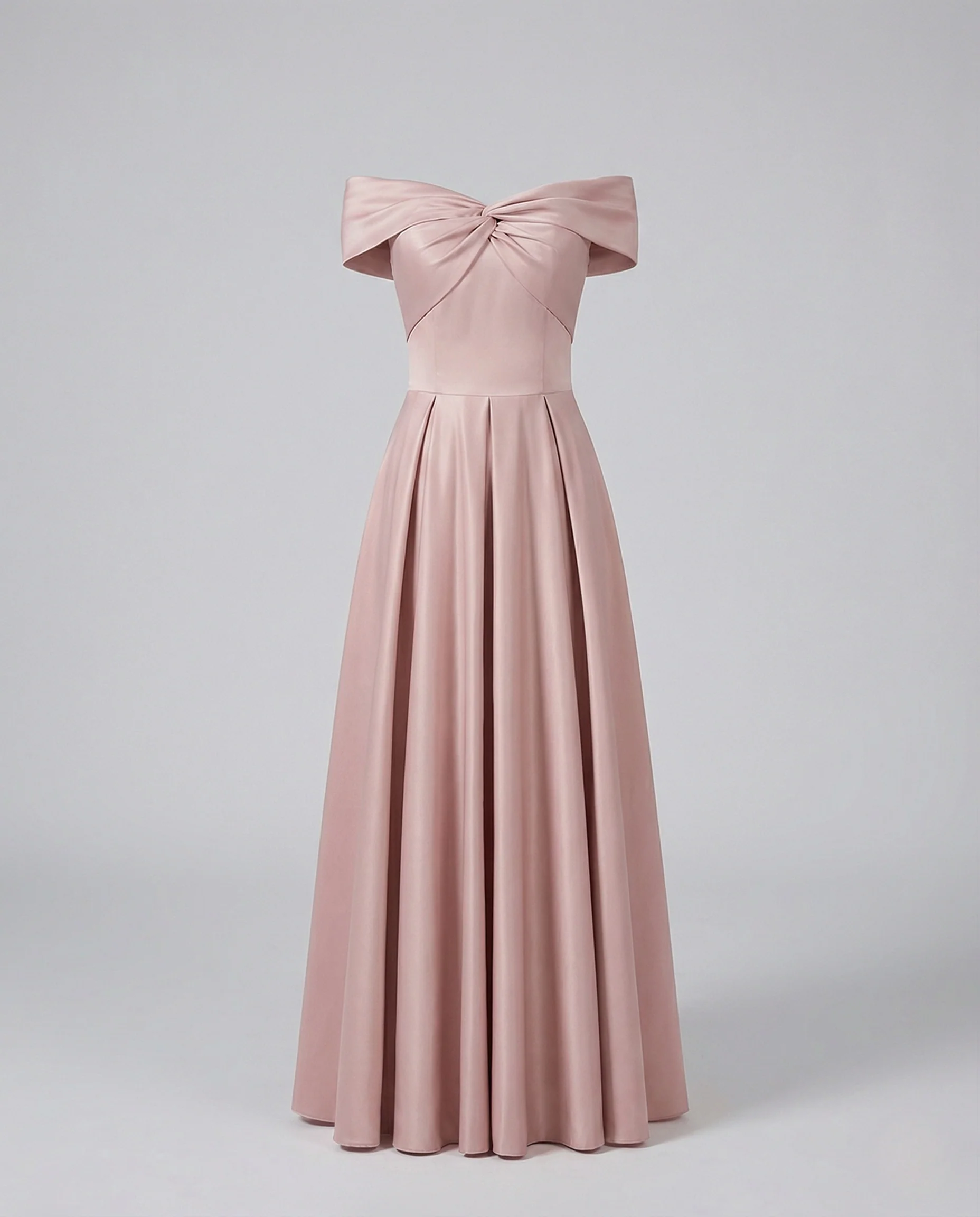 Damen Schulterfreies Abendkleid mit Drapierung - Image 5