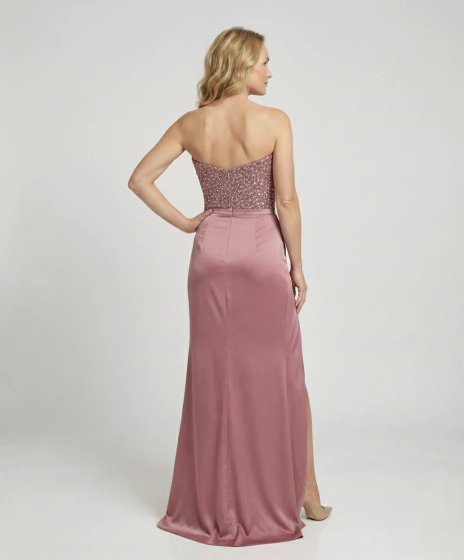 Damen Abendkleid Elegant Schulterfrei - Image 2
