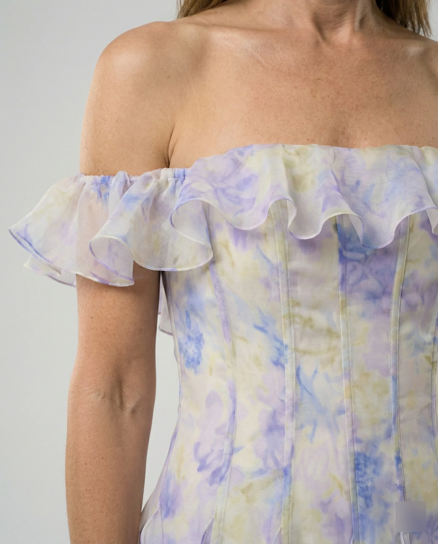 Damen Corsagen Abendkleid schulterfrei - Image 3