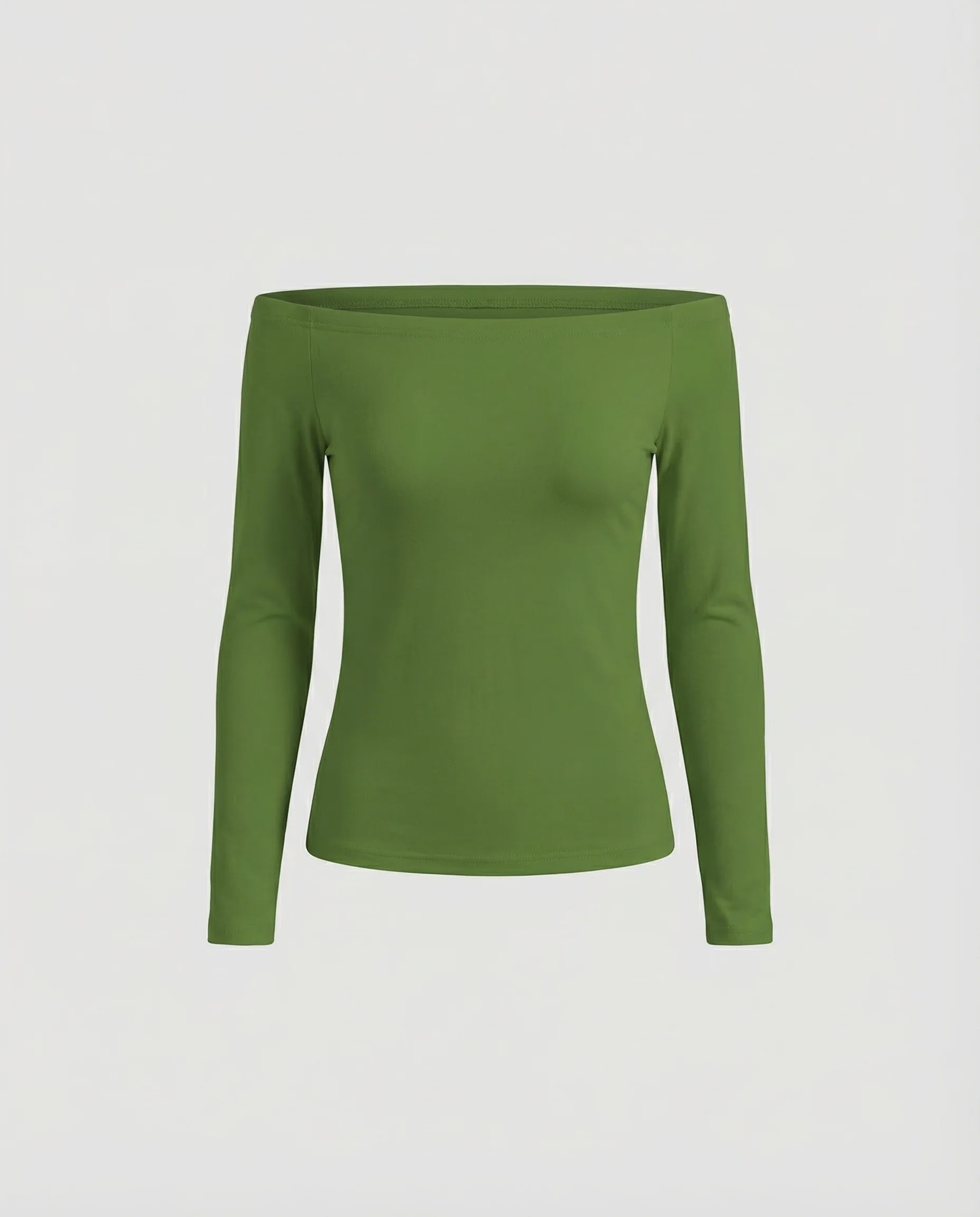 Damen Off Shoulder Shirt Langarm - Image 5