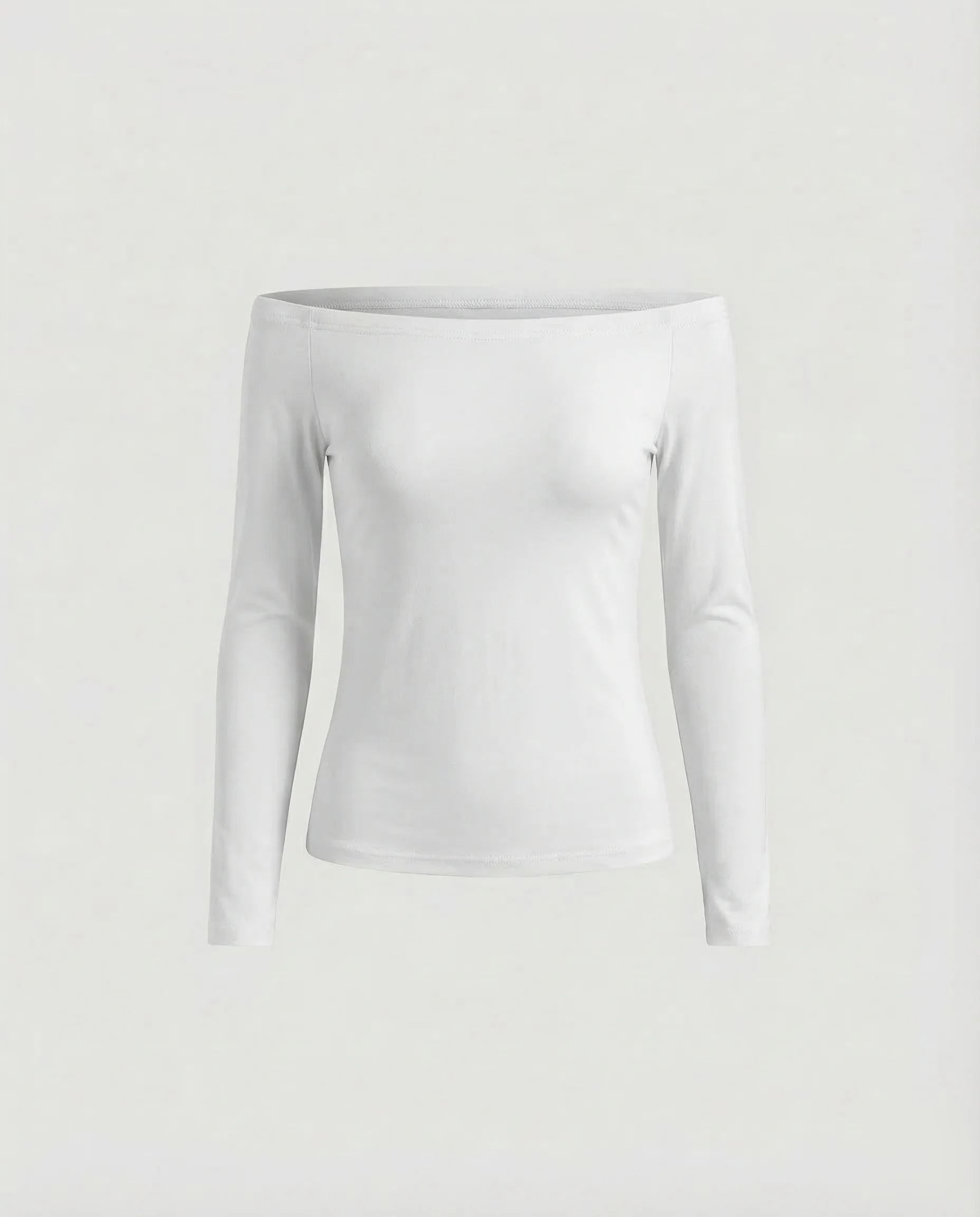 Damen Off Shoulder Shirt Langarm - Image 8