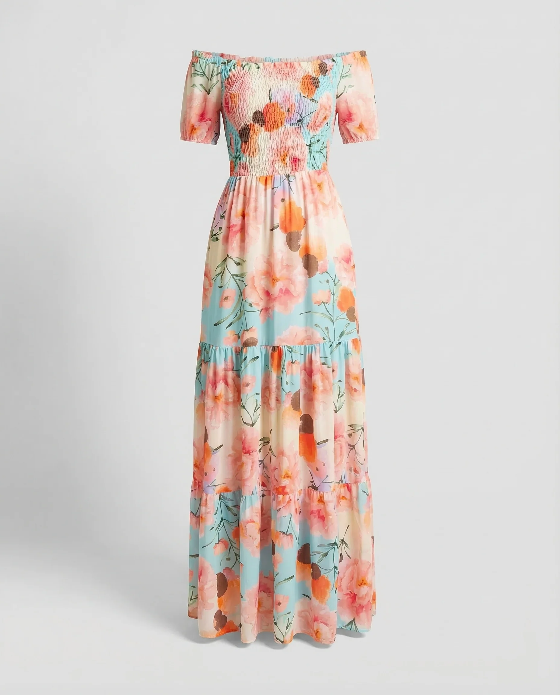 Damen Off Shoulder Maxikleid - Image 5