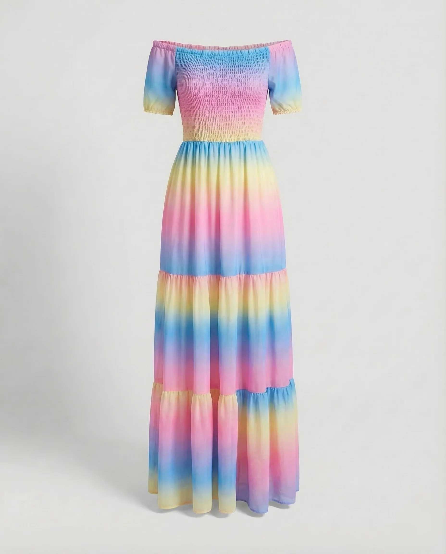 Damen Off Shoulder Maxikleid - Image 7