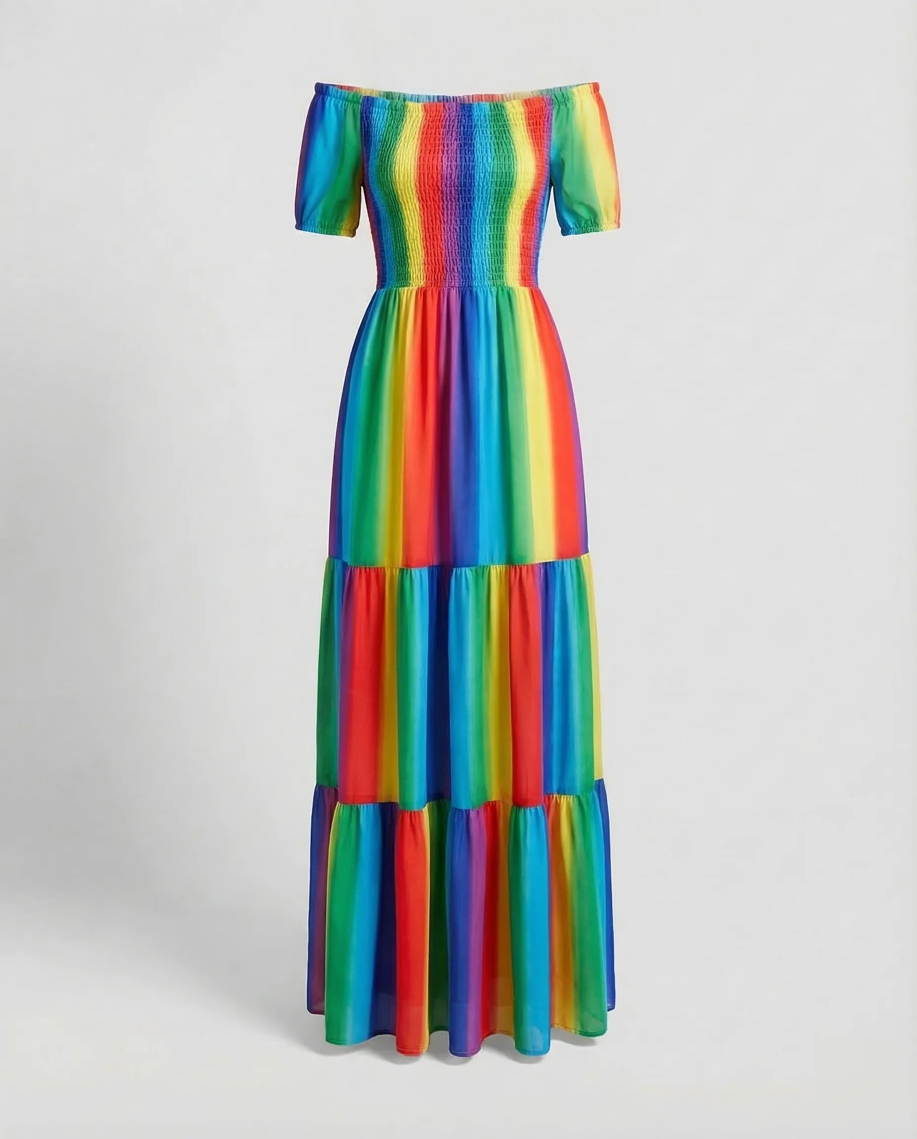 Damen Off Shoulder Maxikleid - Image 8