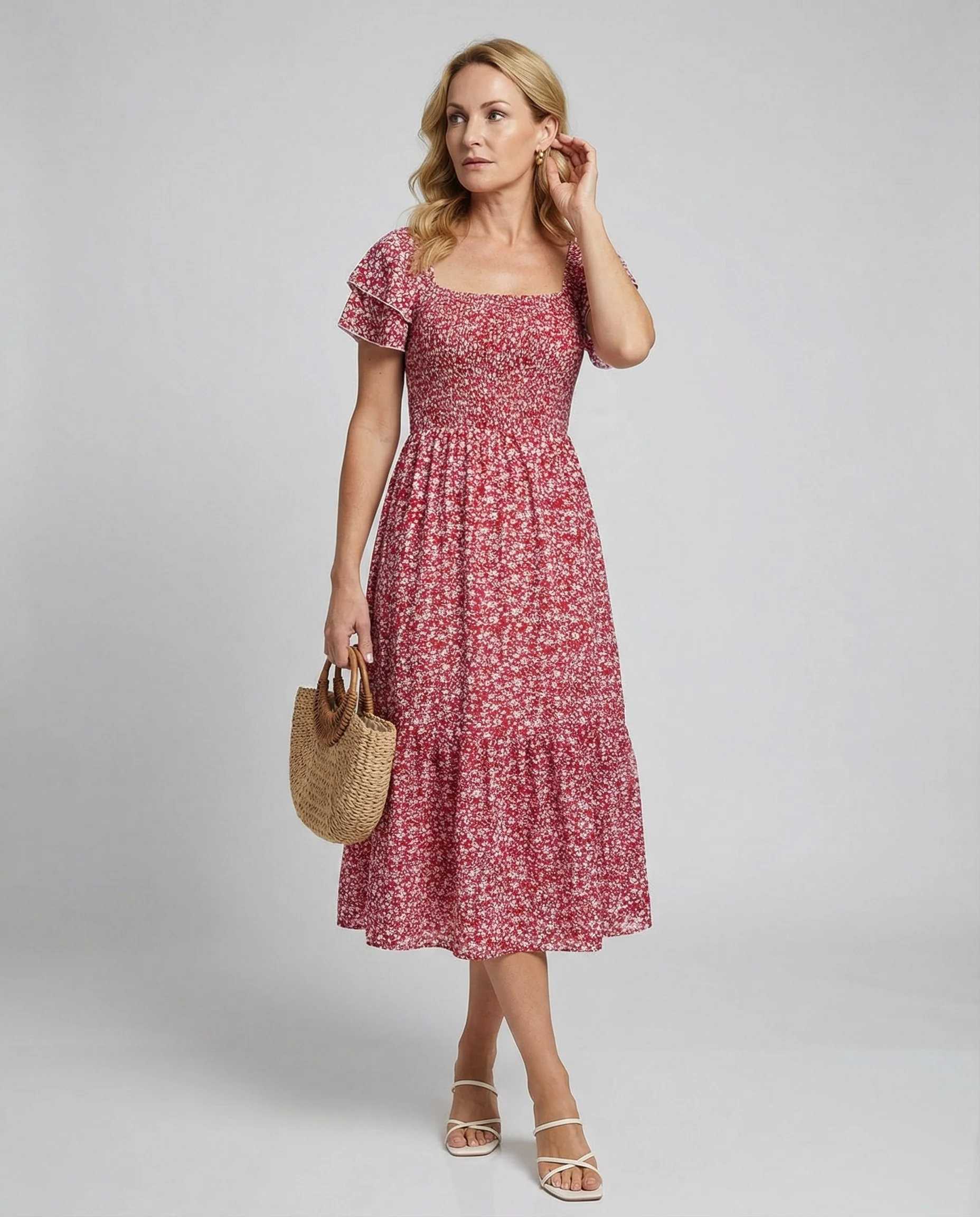 Damen Sommerkleid Off Shoulder - Image 2