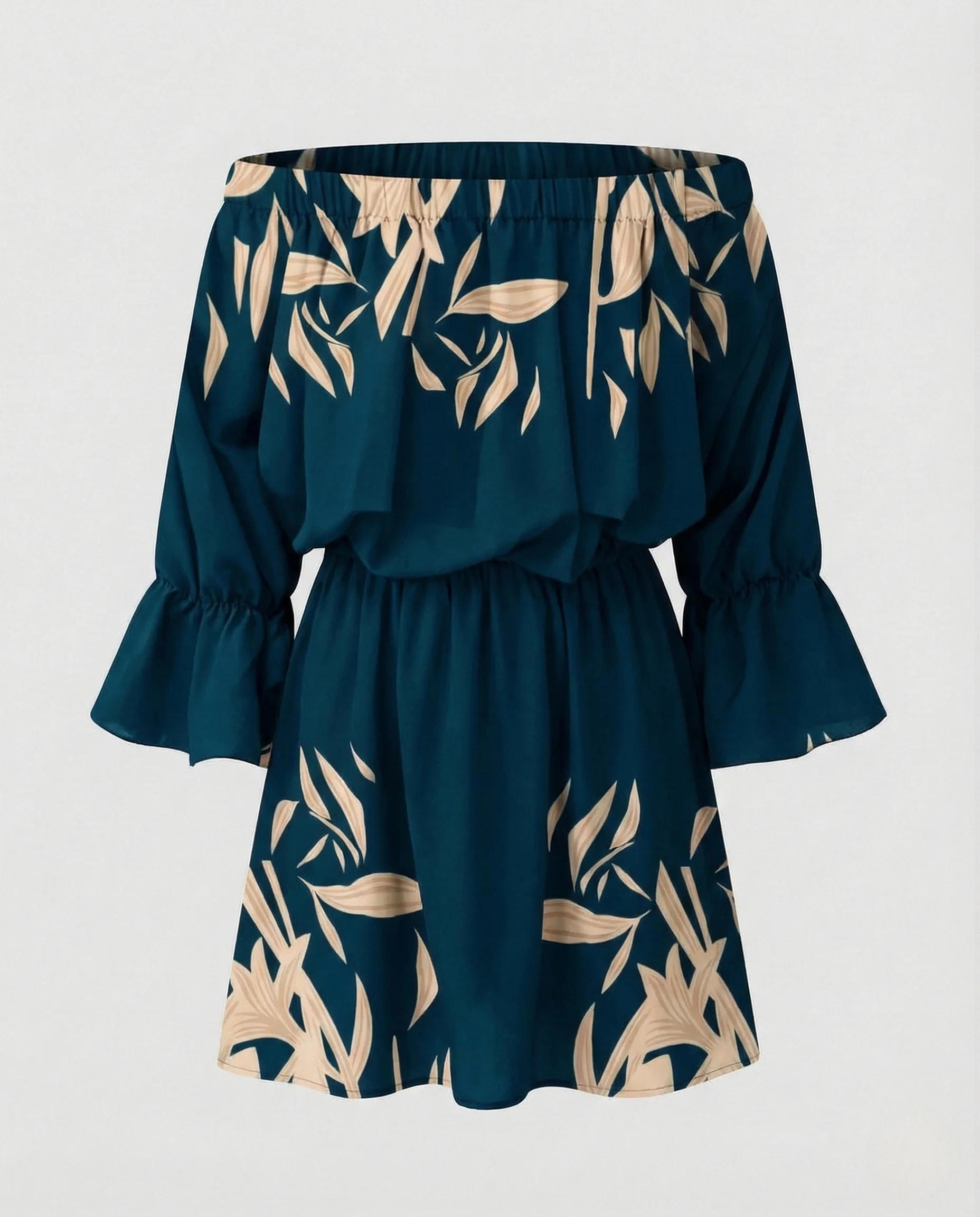 Damen Carmen Minikleid mit Volantsaum - Image 10