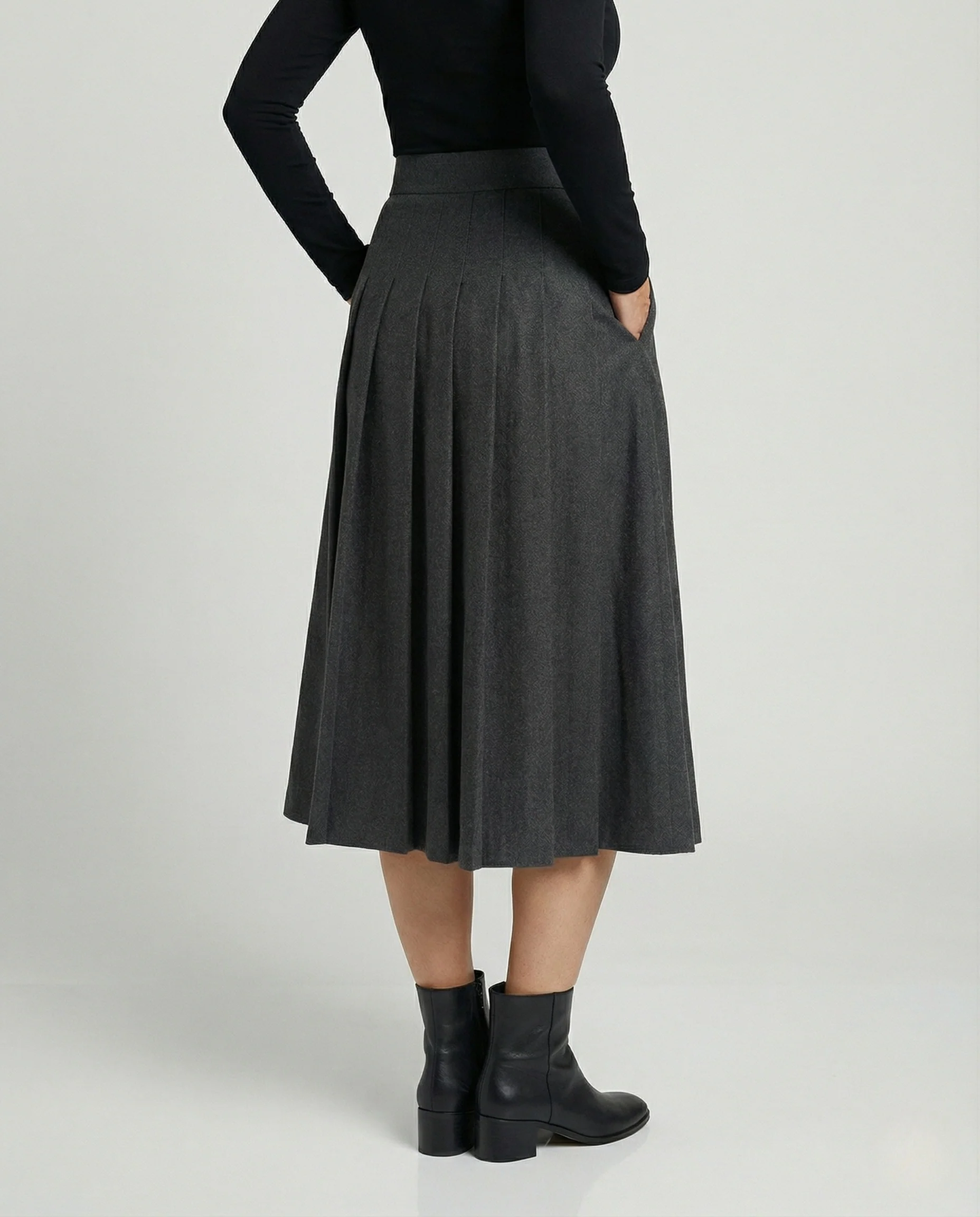 Midirock Damen A-Linie Schwingend - Image 3