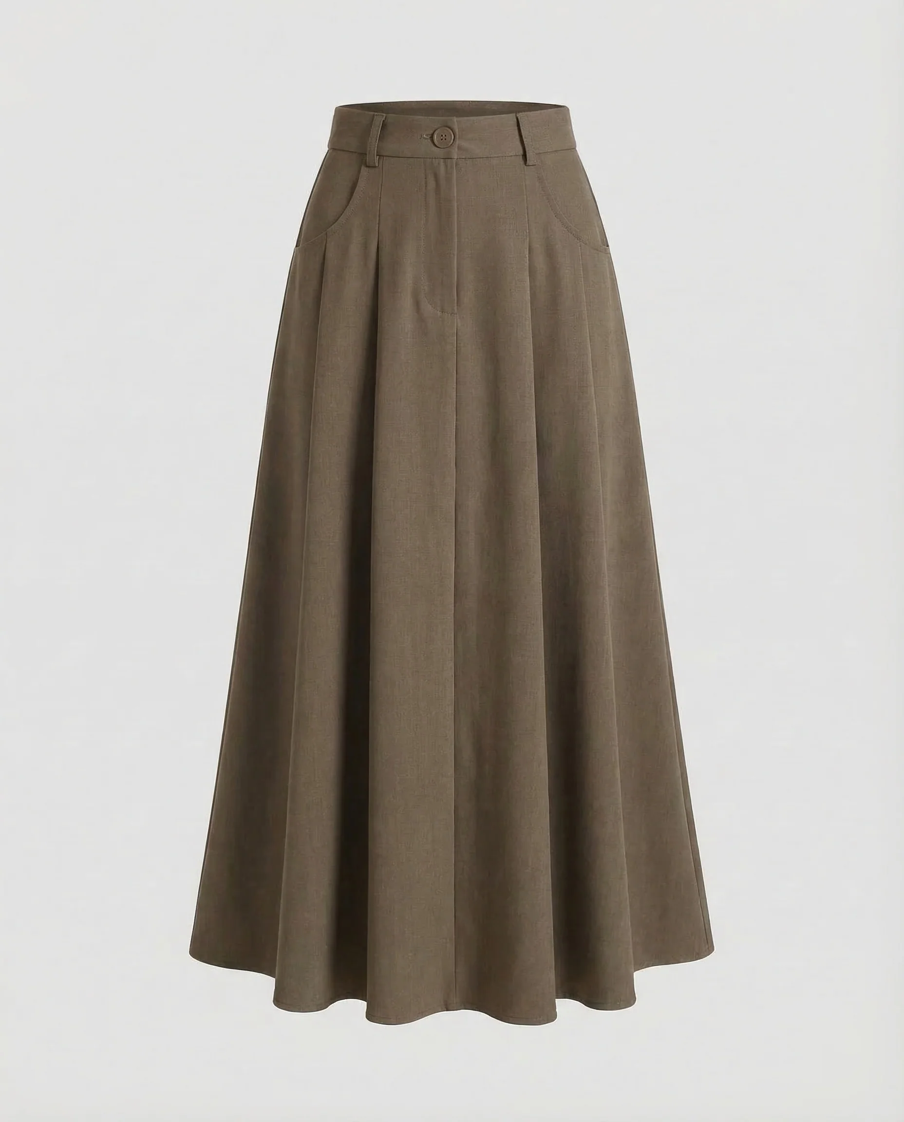 Damen Midirock Kellerfalten A Linie - Image 7