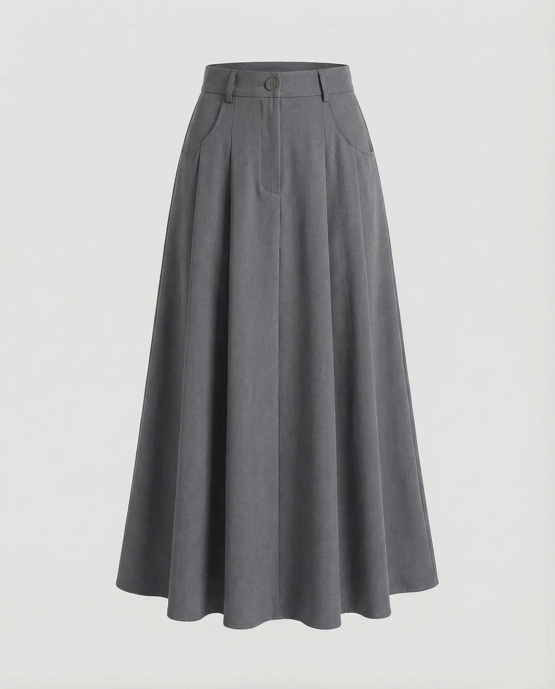Damen Midirock Kellerfalten A Linie - Image 8