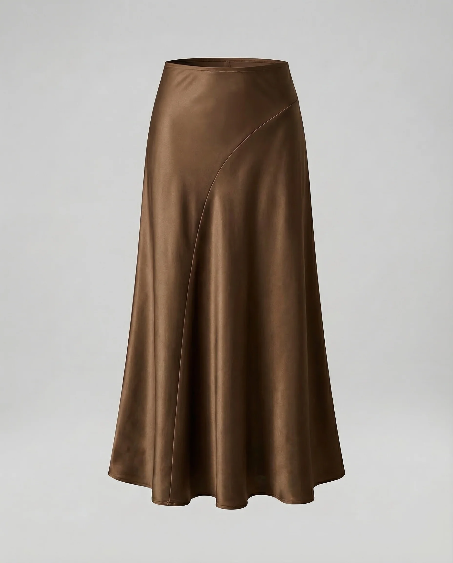 Damen Satin Maxirock Stretch - Image 10