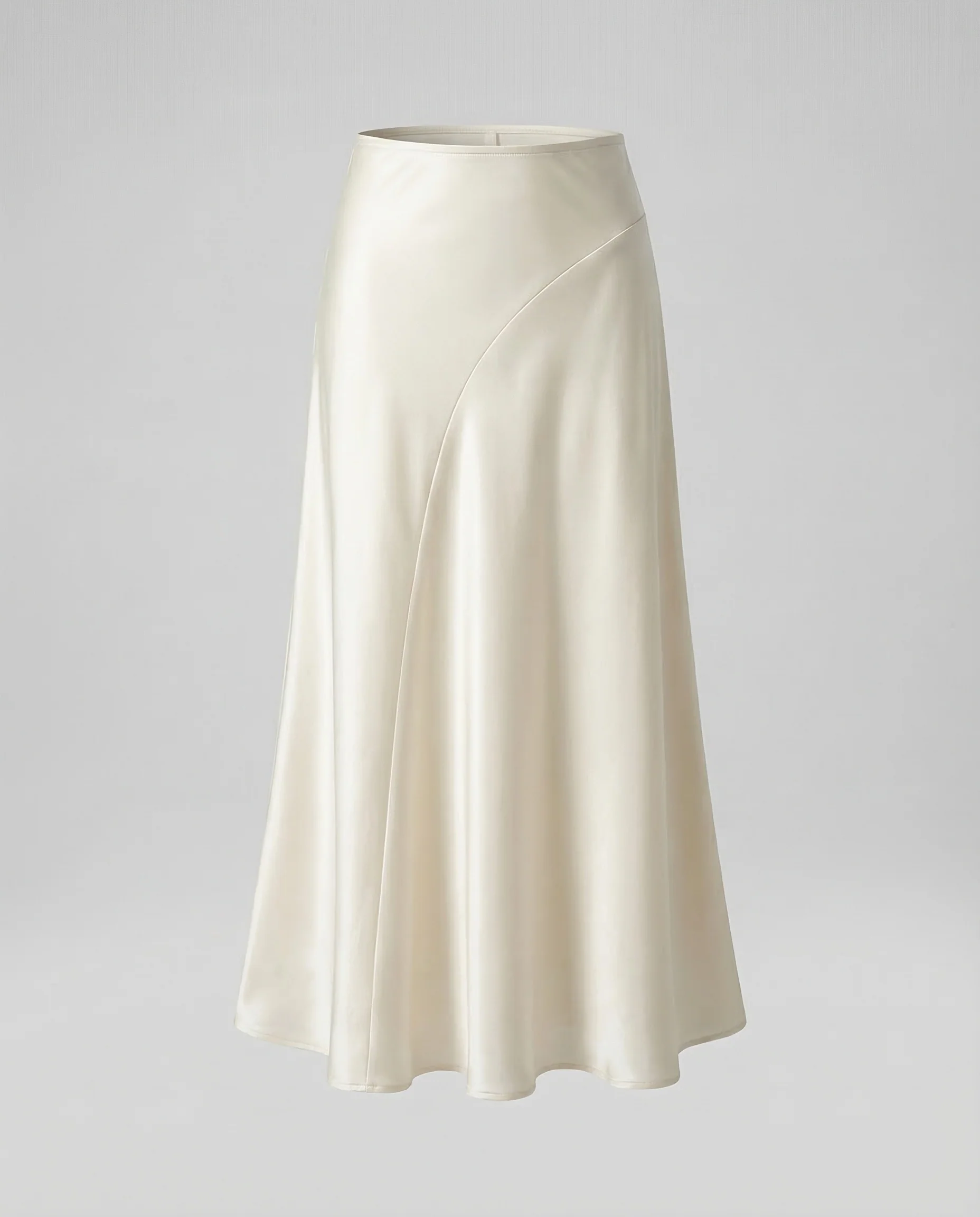 Damen Satin Maxirock Stretch - Image 4