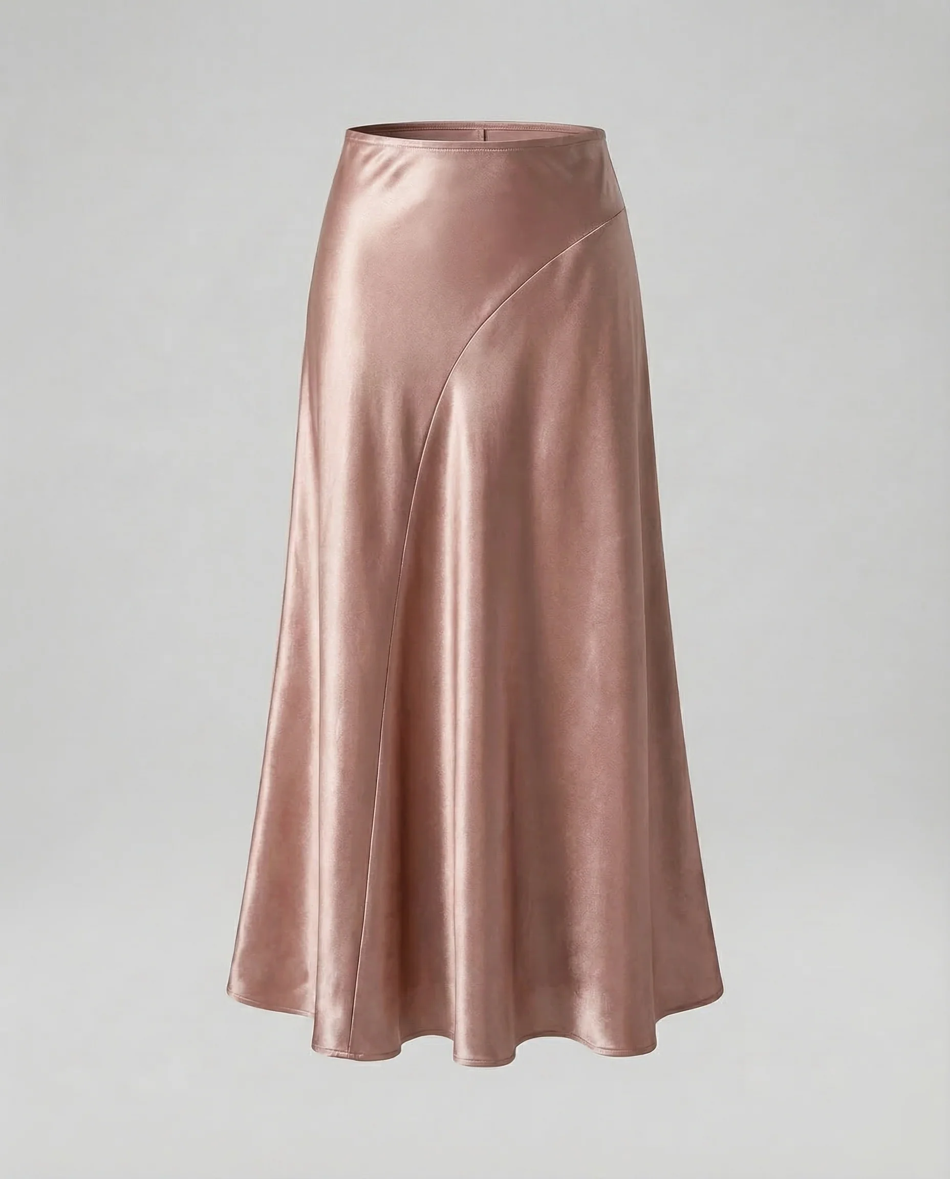 Damen Satin Maxirock Stretch - Image 5