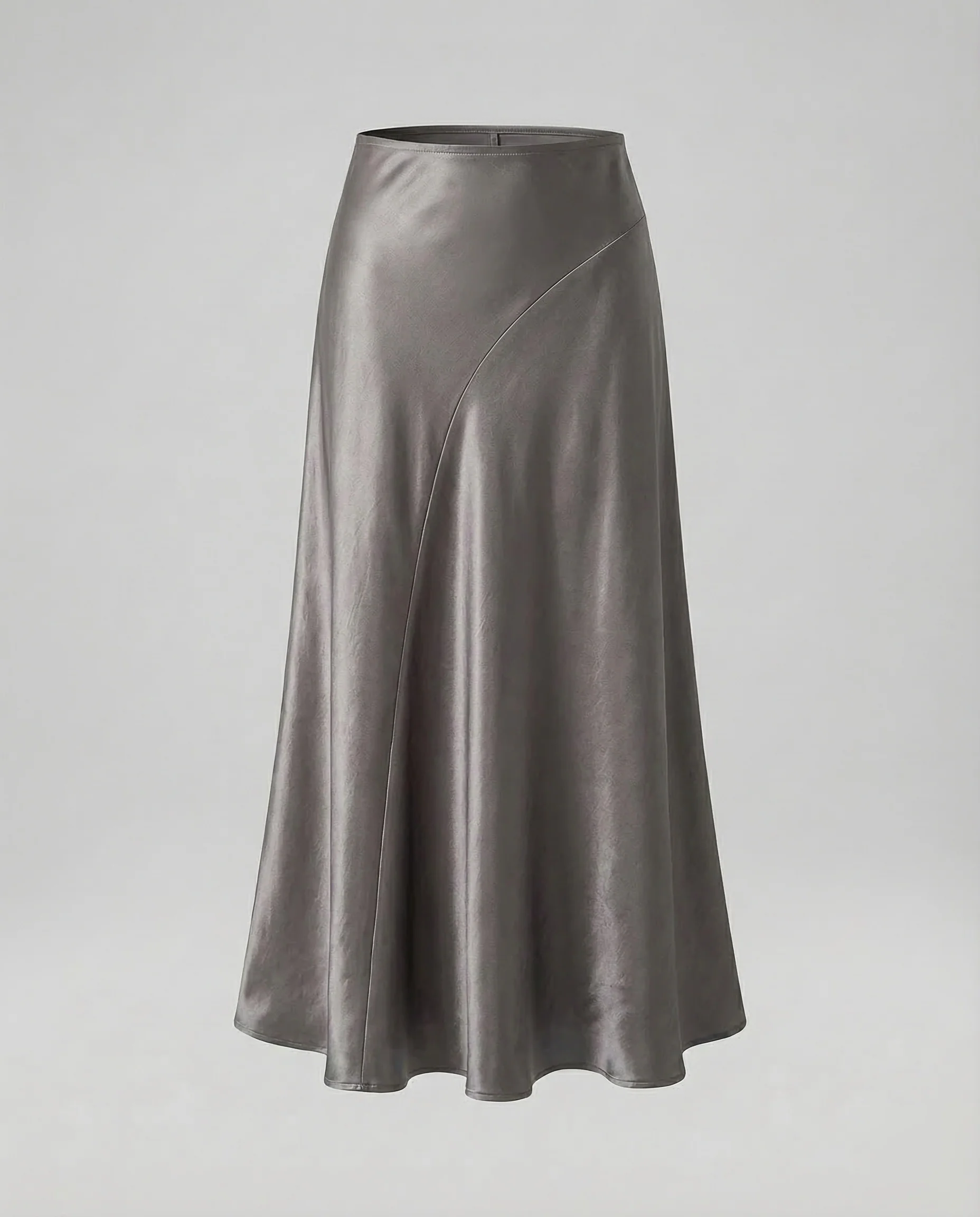 Damen Satin Maxirock Stretch - Image 6