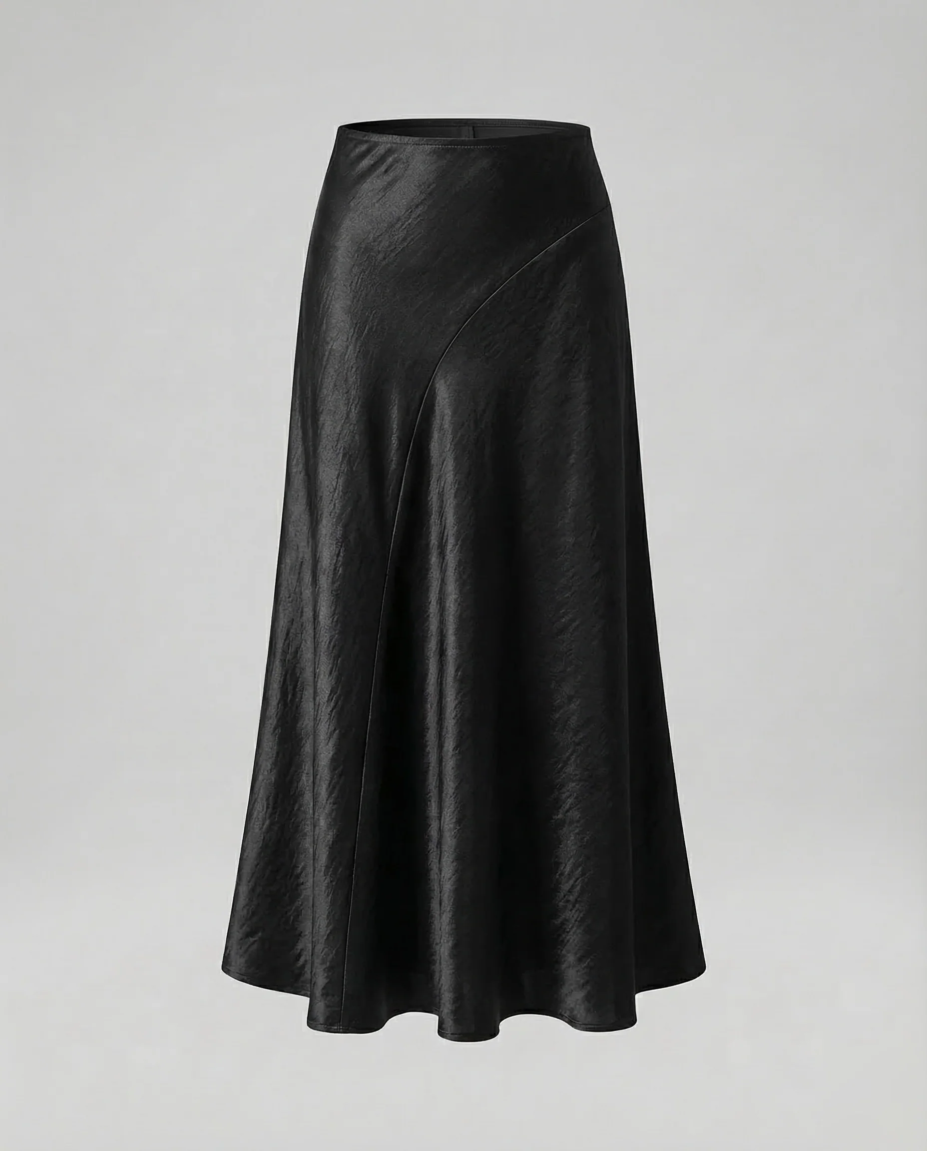 Damen Satin Maxirock Stretch - Image 7