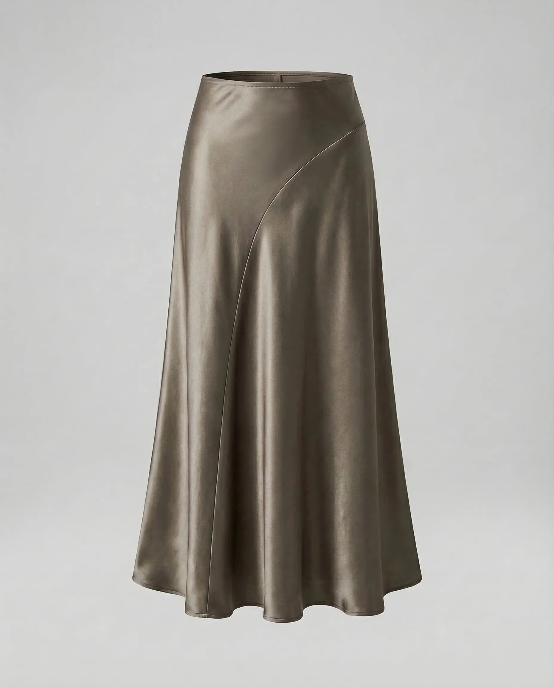 Damen Satin Maxirock Stretch - Image 8