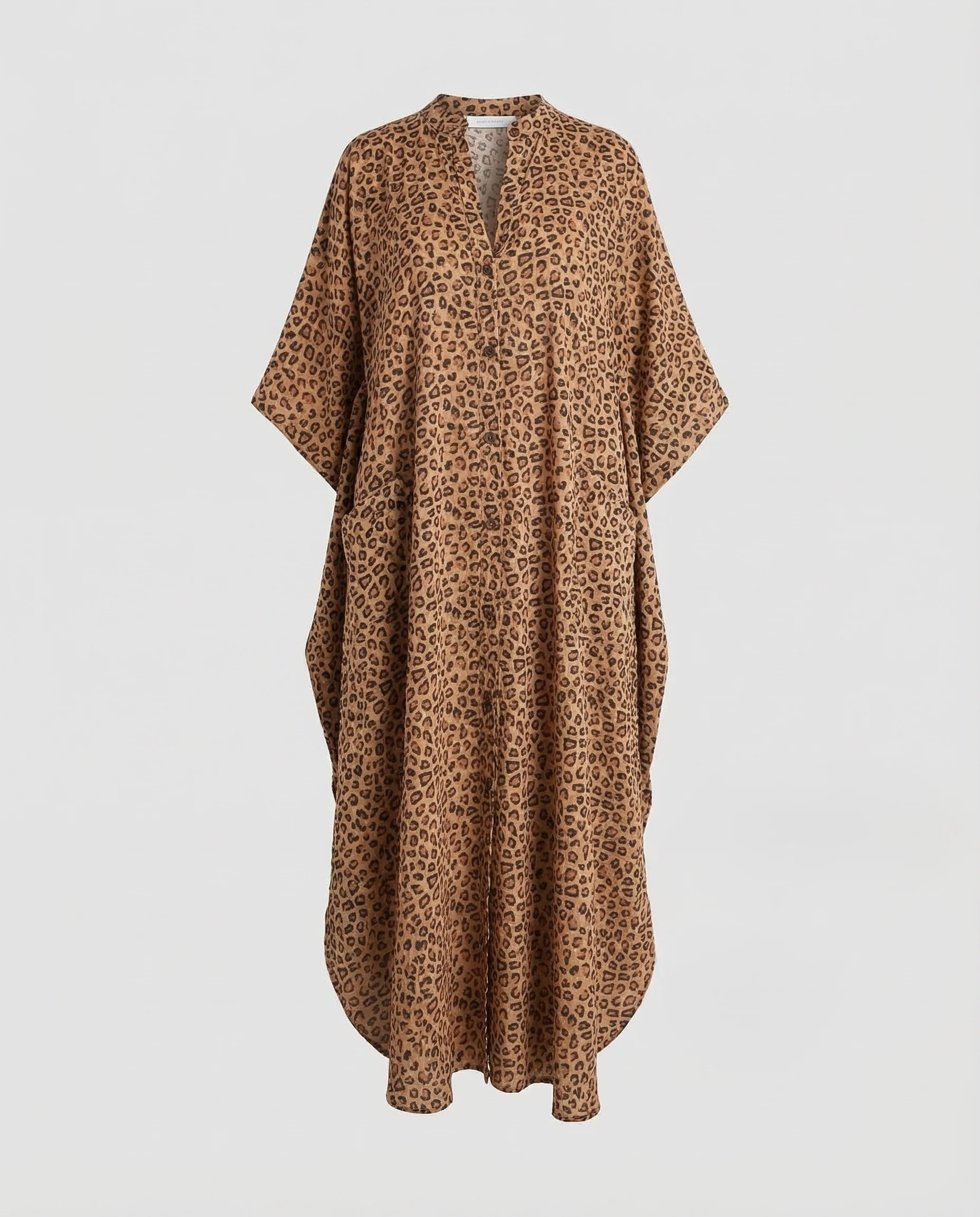 Damen Kaftan Kleid Maxi mit Taschen - Image 5