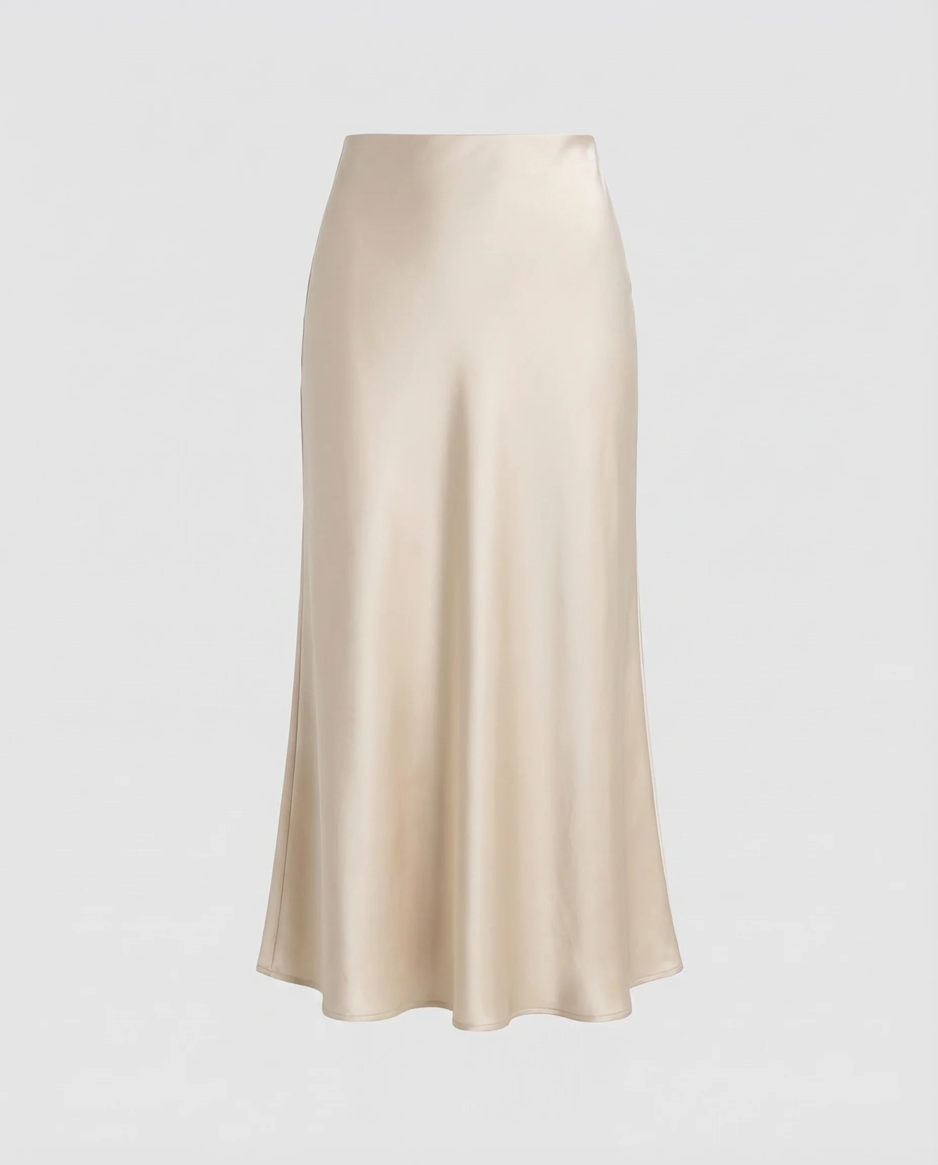 Damen Satin Midirock Bias - Image 5