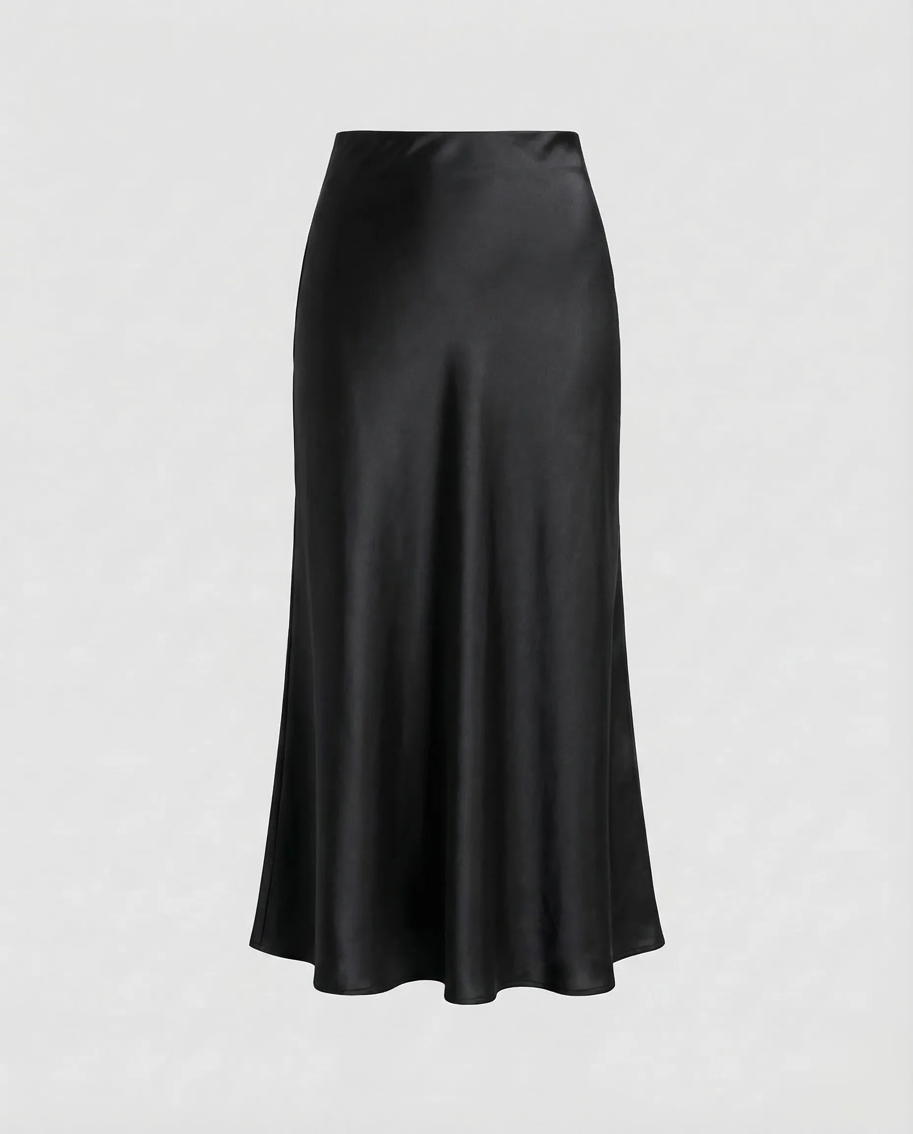 Damen Satin Midirock Bias - Image 6