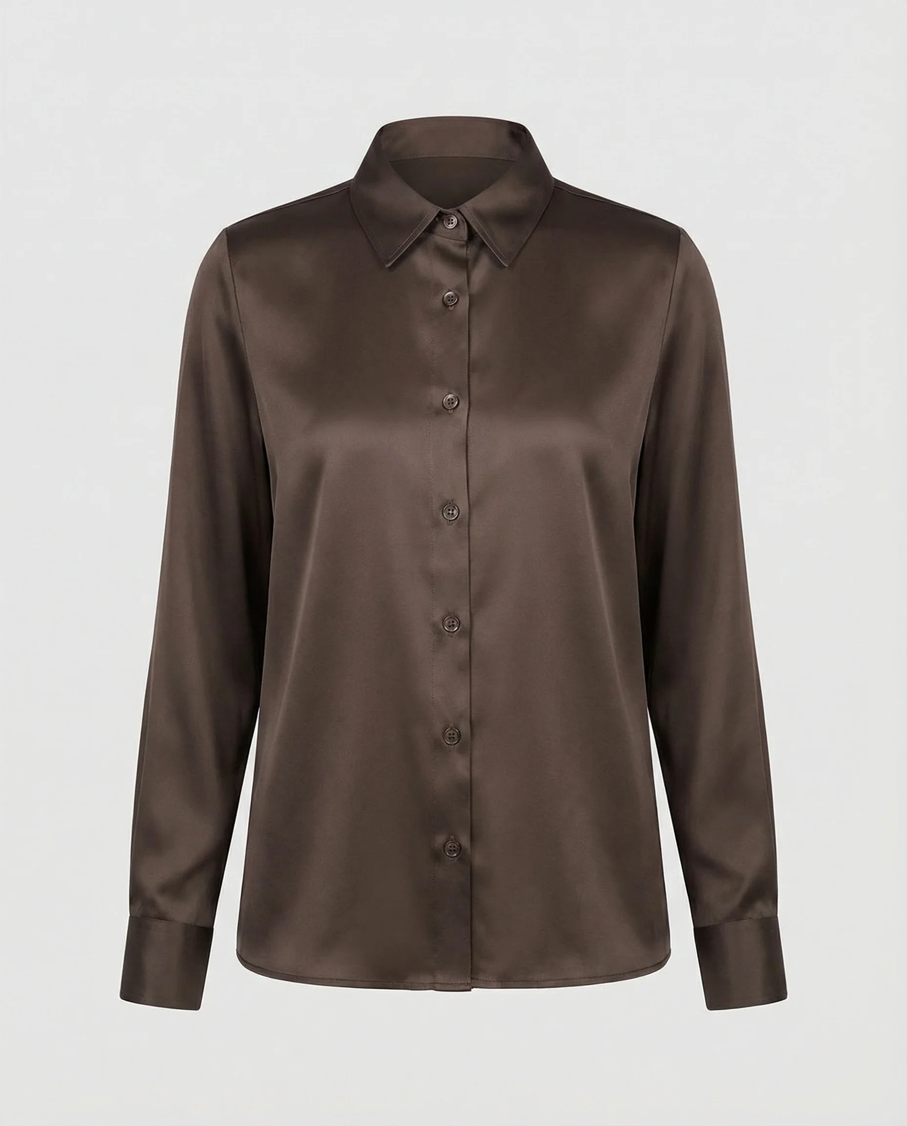 Bluse Damen Satin Seidig - Image 16