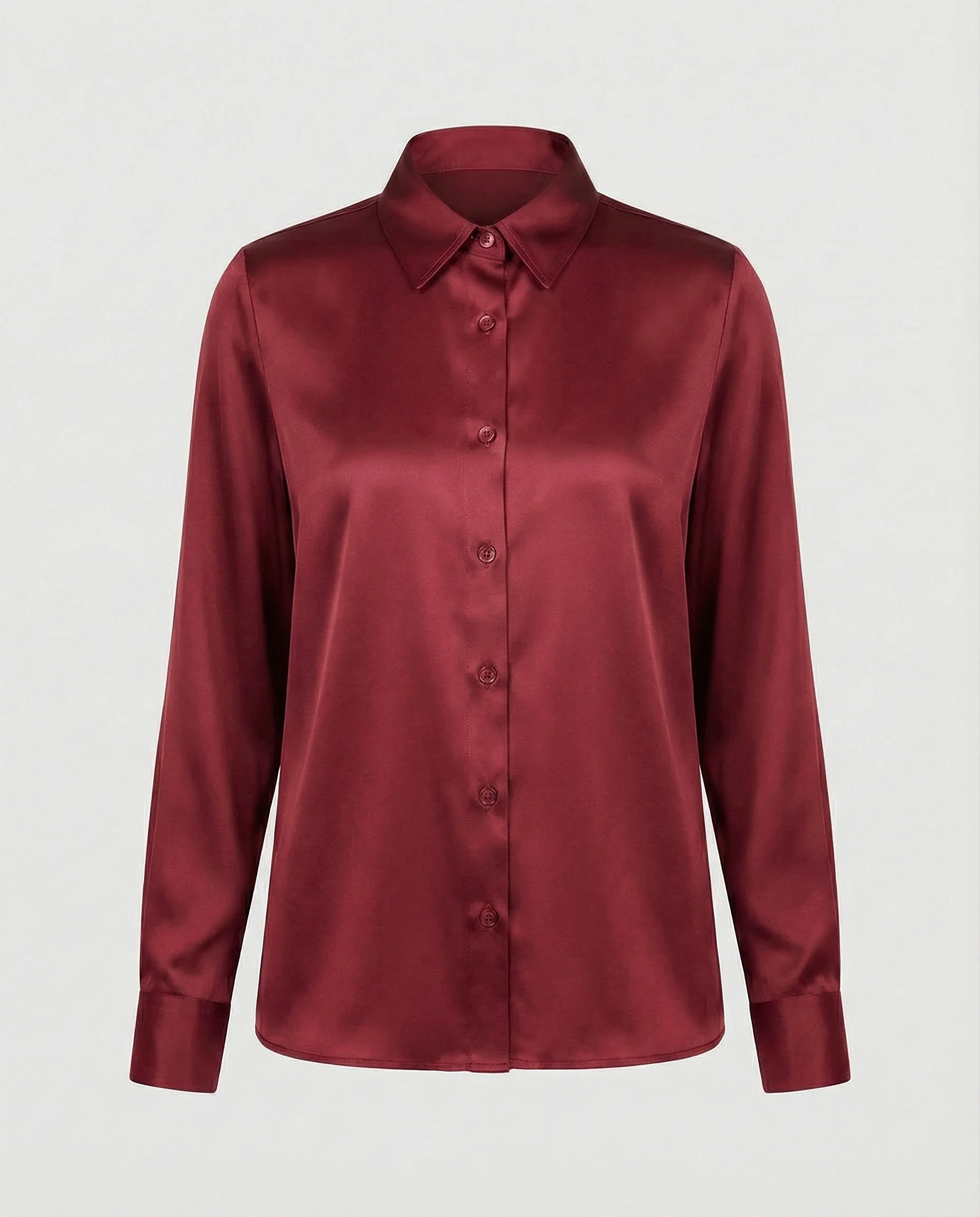 Bluse Damen Satin Seidig - Image 18