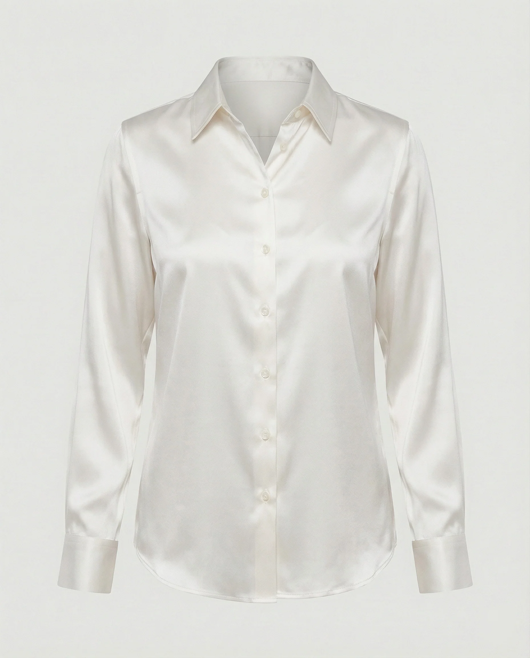 Bluse Damen Satin Seidig - Image 7