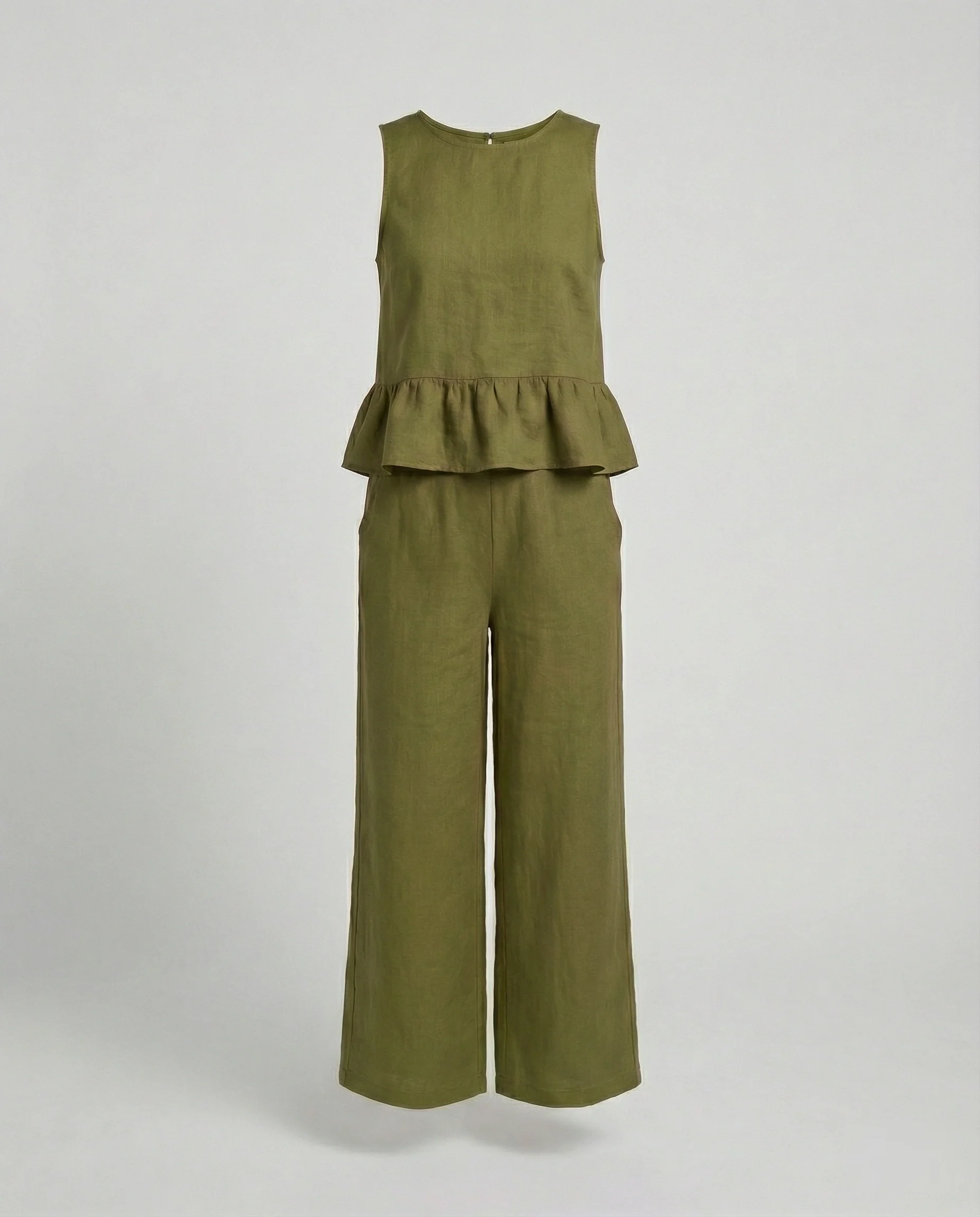 Damen Zweiteiler Set Sommer Palazzohose - Image 9