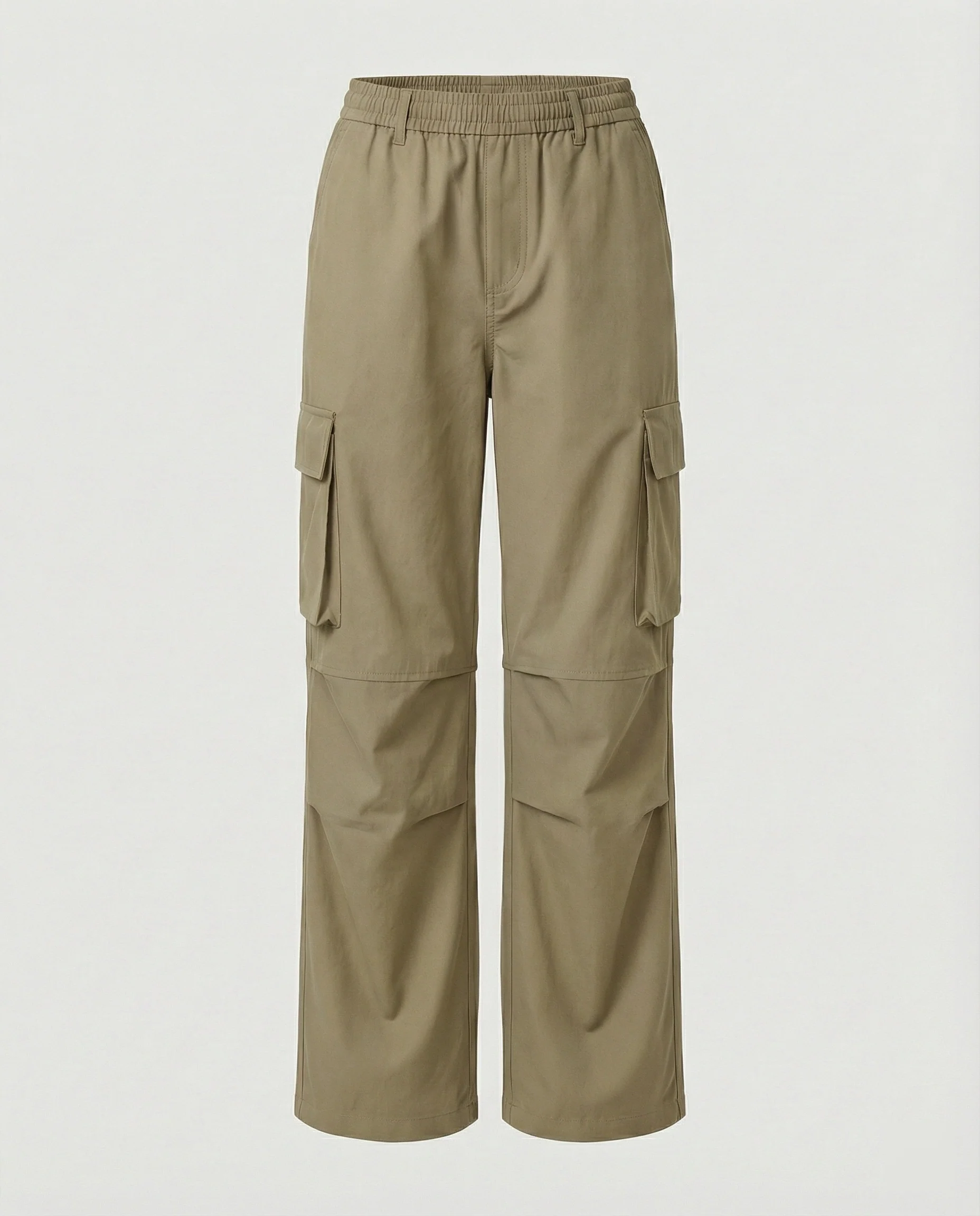 Sportive Oversize-Cargohose mit elastischem Tunnelzugbund, verstellbarem Saum und großen Klappentaschen Heidi-Mode - Image 9
