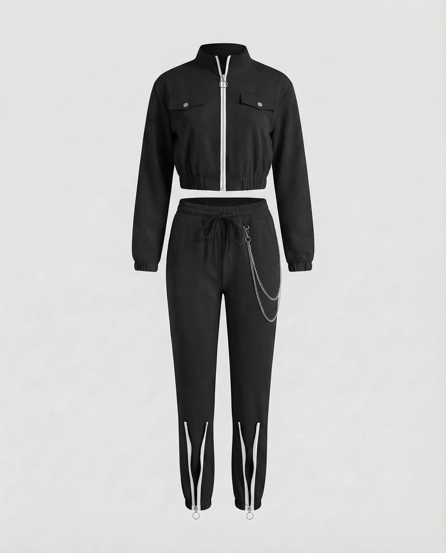 Jogginganzug Damen Zweiteiler Sportlich - Image 6