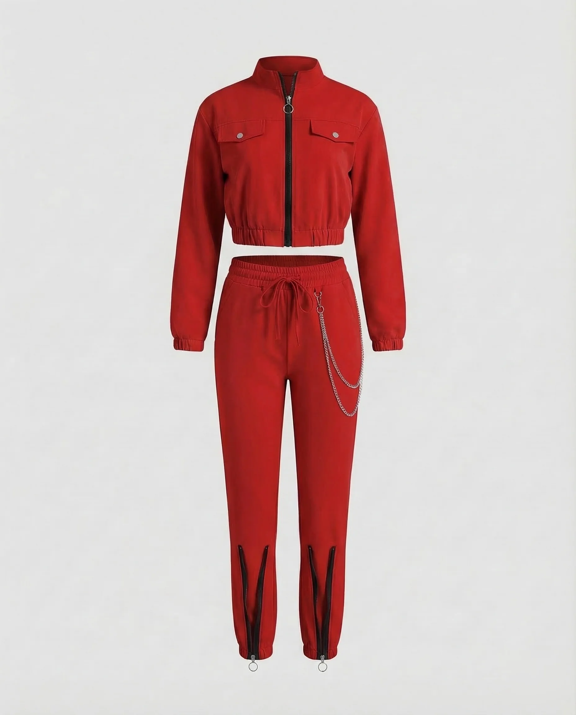 Jogginganzug Damen Zweiteiler Sportlich - Image 7