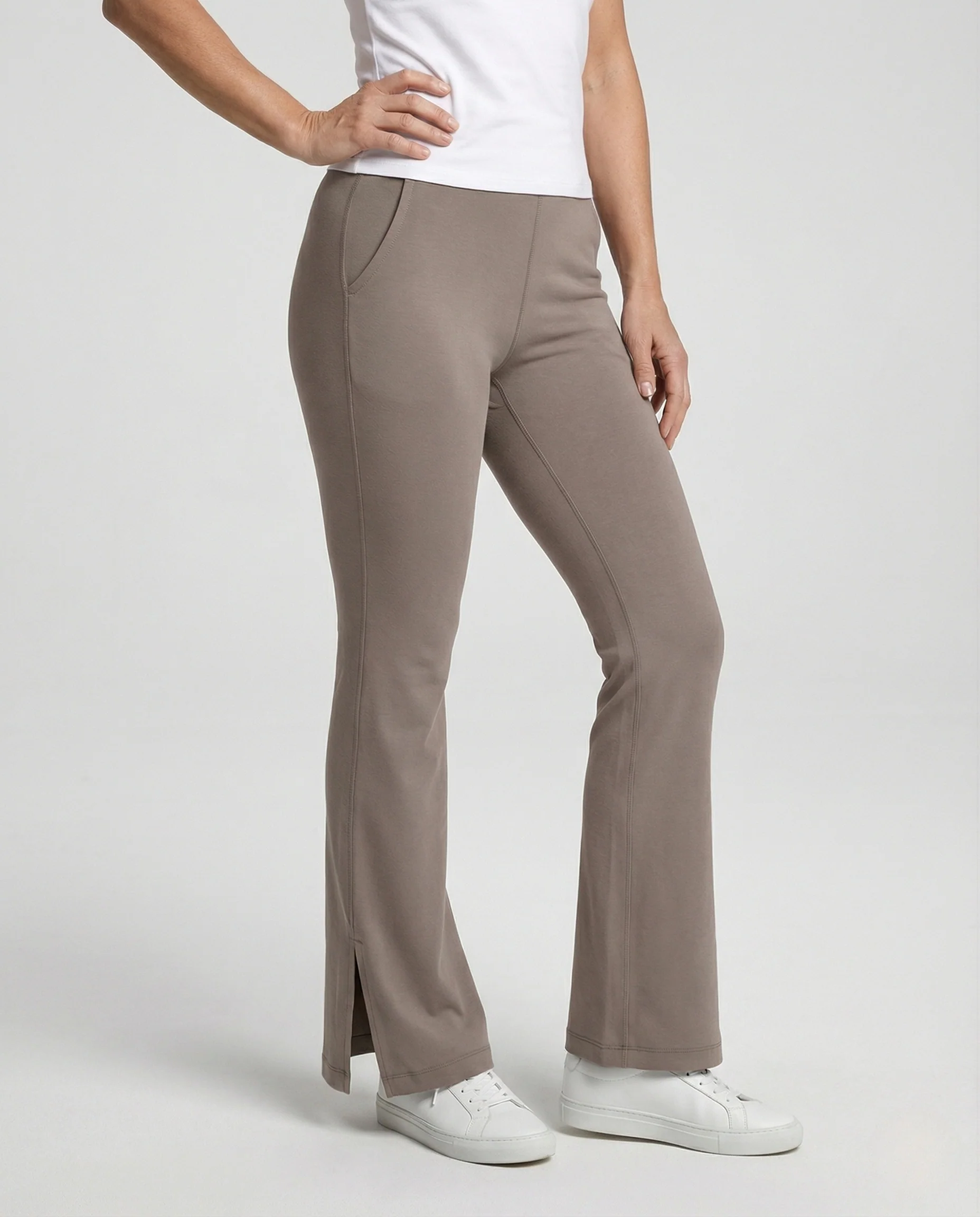 Schlaghose Damen Jersey High Waist - Image 2